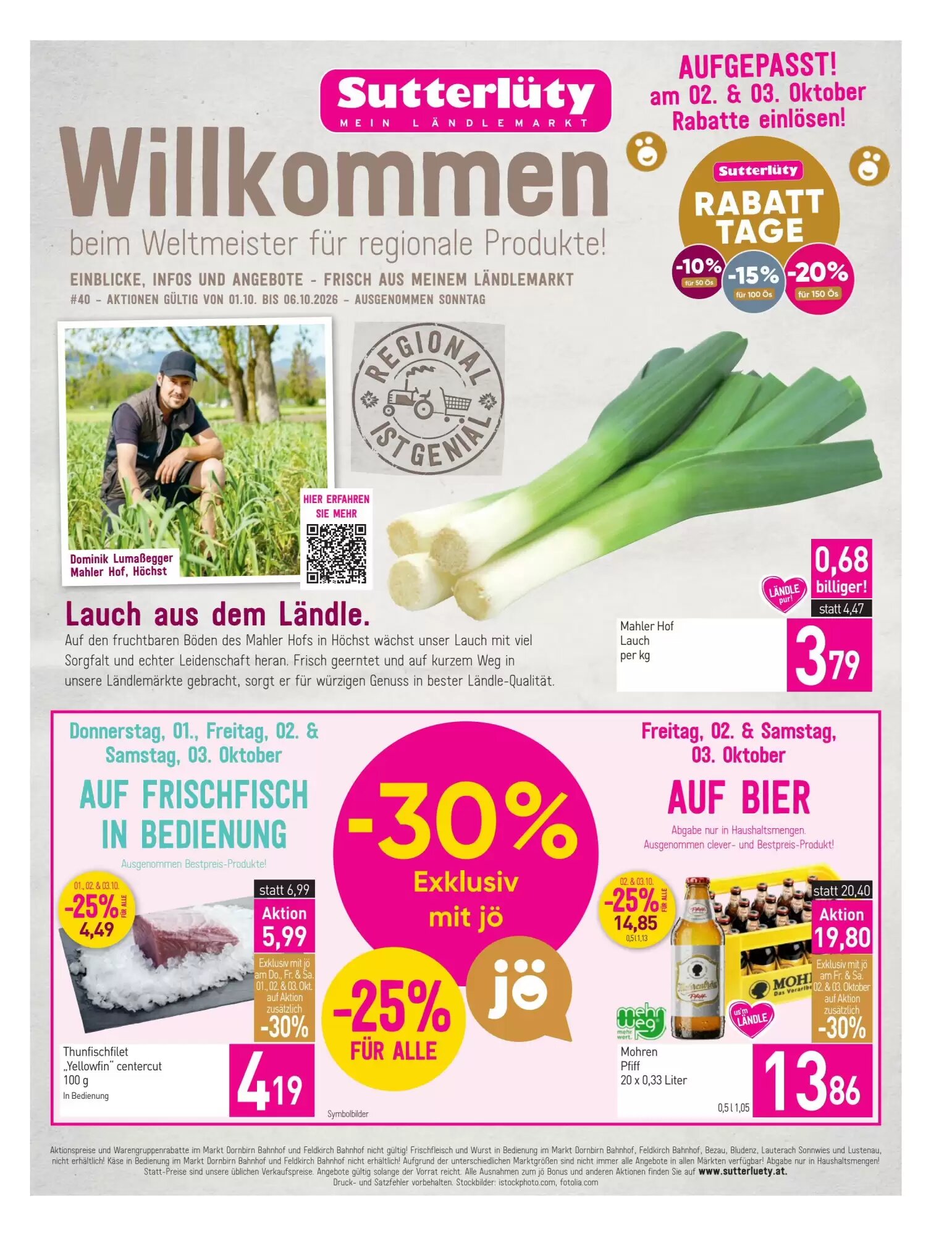 Sutterlüty Flugblatt (ab 01.10.2026) - Angebote und Prospekt - Seite 1