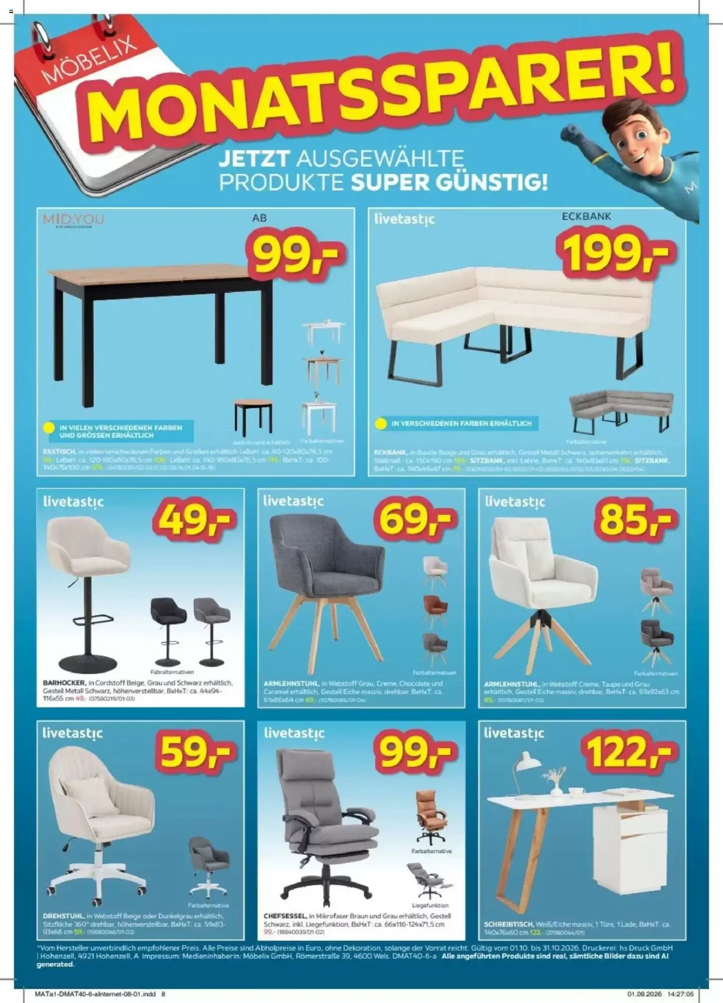 Möbelix Flugblatt (ab 01.10.2026) - Angebote und Prospekt - Seite 8