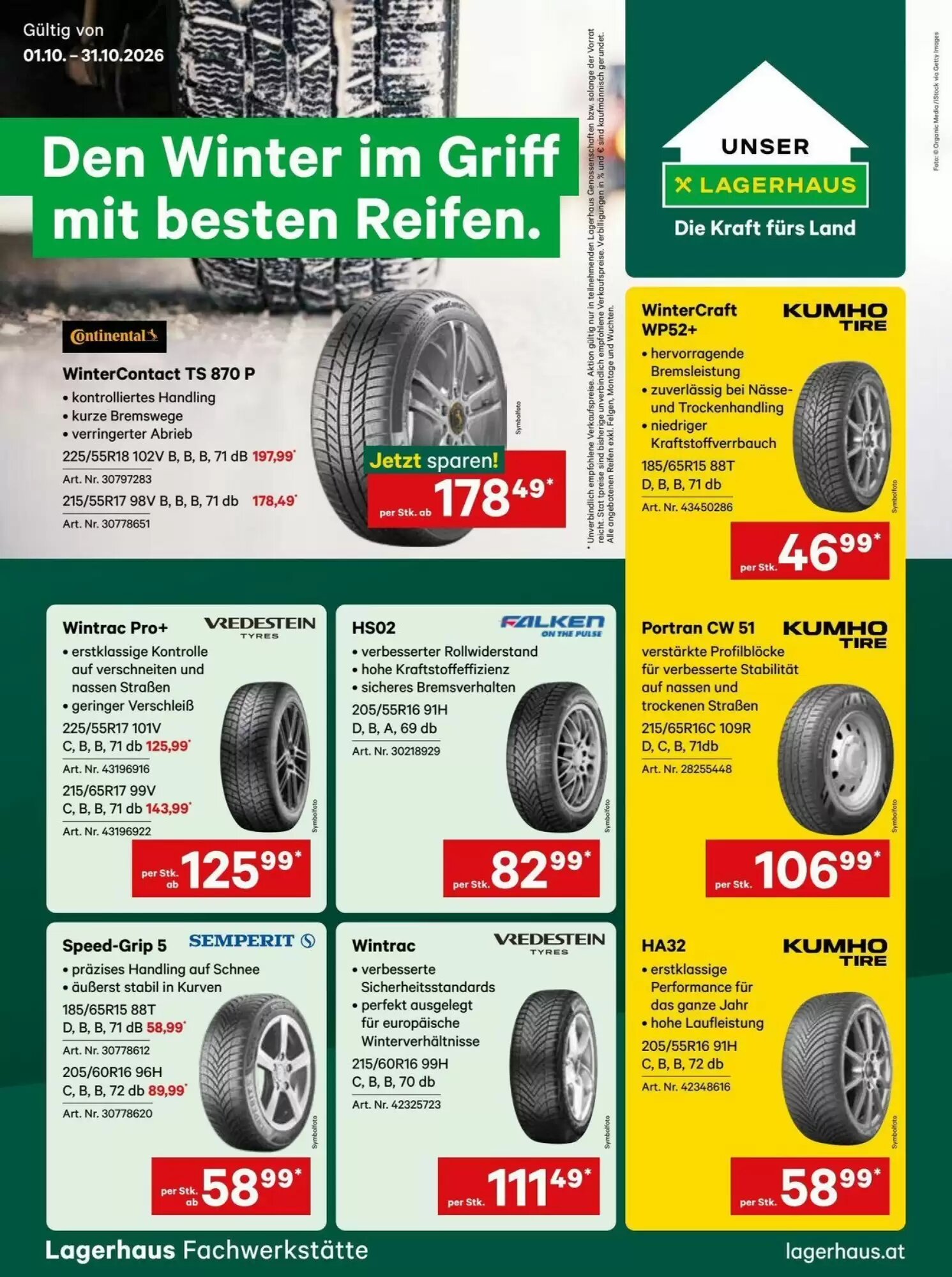 Lagerhaus Graz Land Flugblatt (ab 01.10.2026) - Angebote und Prospekt - Seite 1