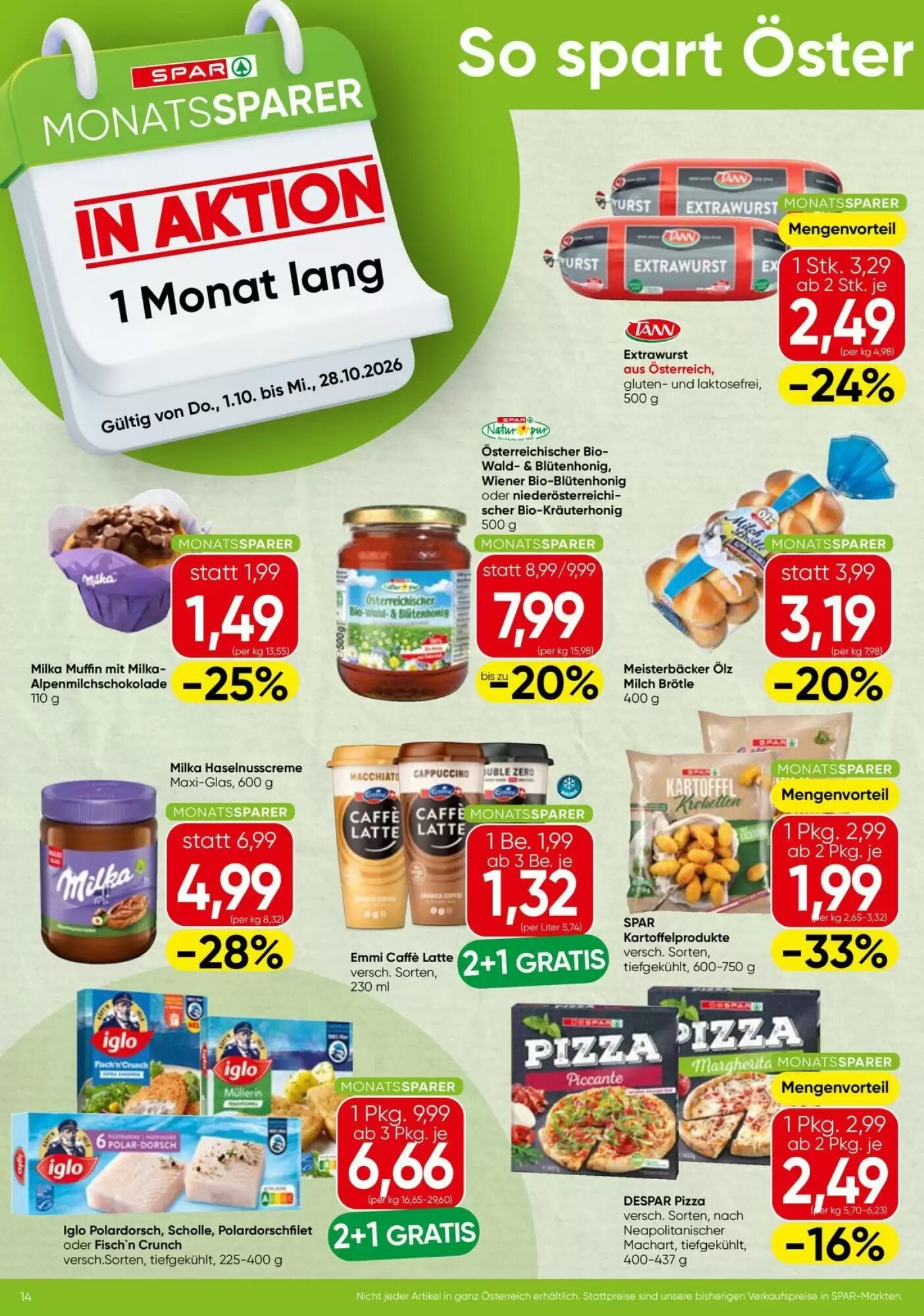 Spar Flugblatt (ab 01.10.2026) - Angebote und Prospekt - Seite 2
