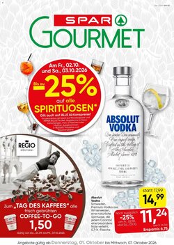 SPAR Gourmet Flugblatt (ab 01.10.2026) - Angebote und Prospekt