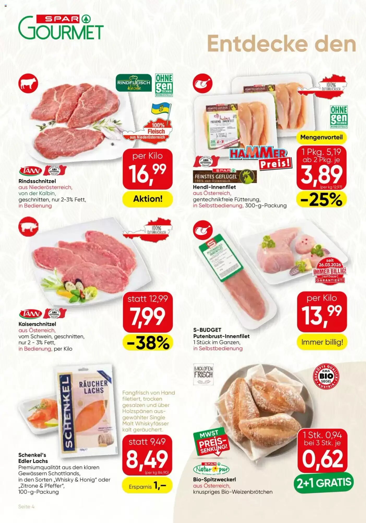 SPAR Gourmet Flugblatt (ab 01.10.2026) - Angebote und Prospekt - Seite 4
