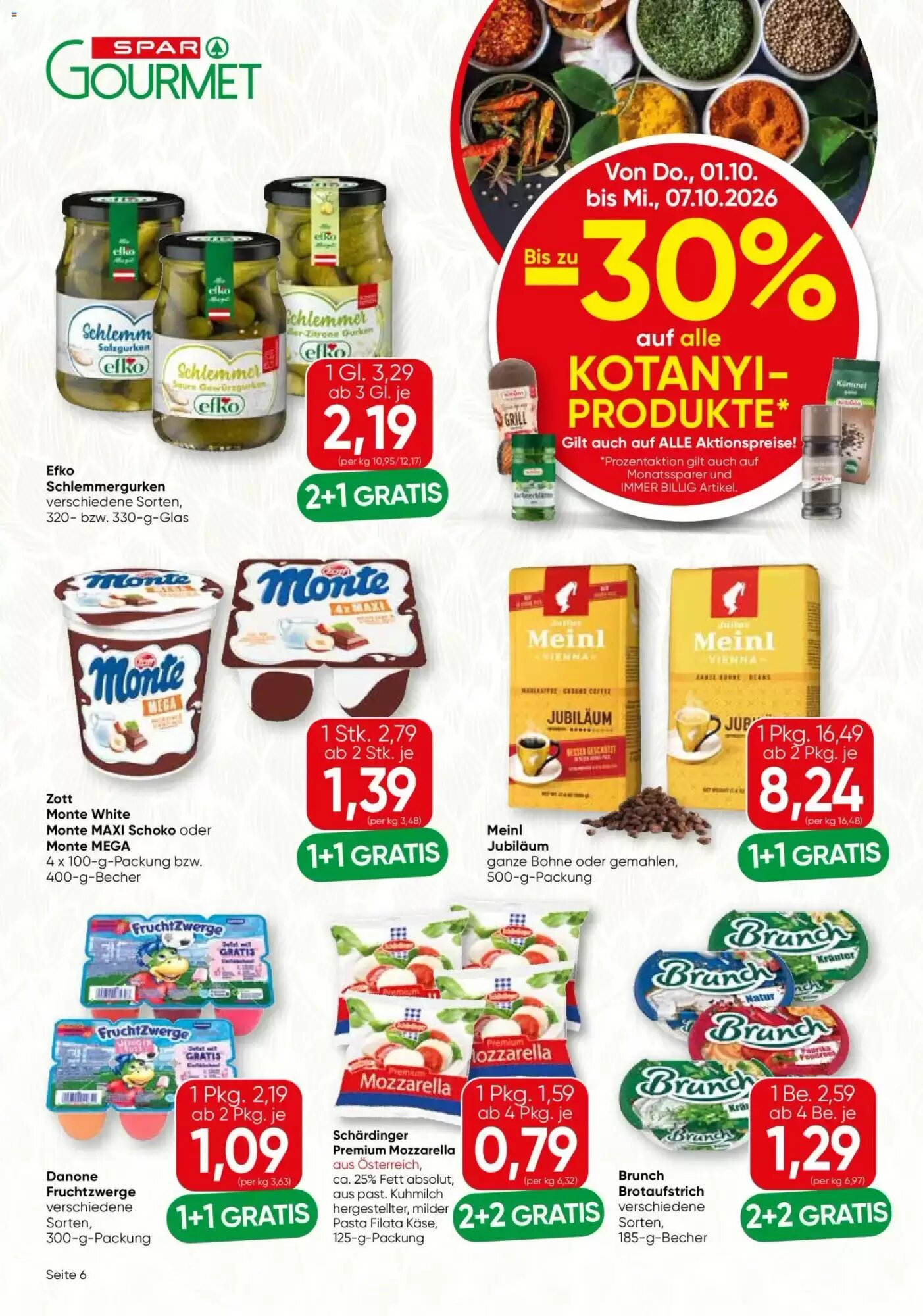 SPAR Gourmet Flugblatt (ab 01.10.2026) - Angebote und Prospekt - Seite 6