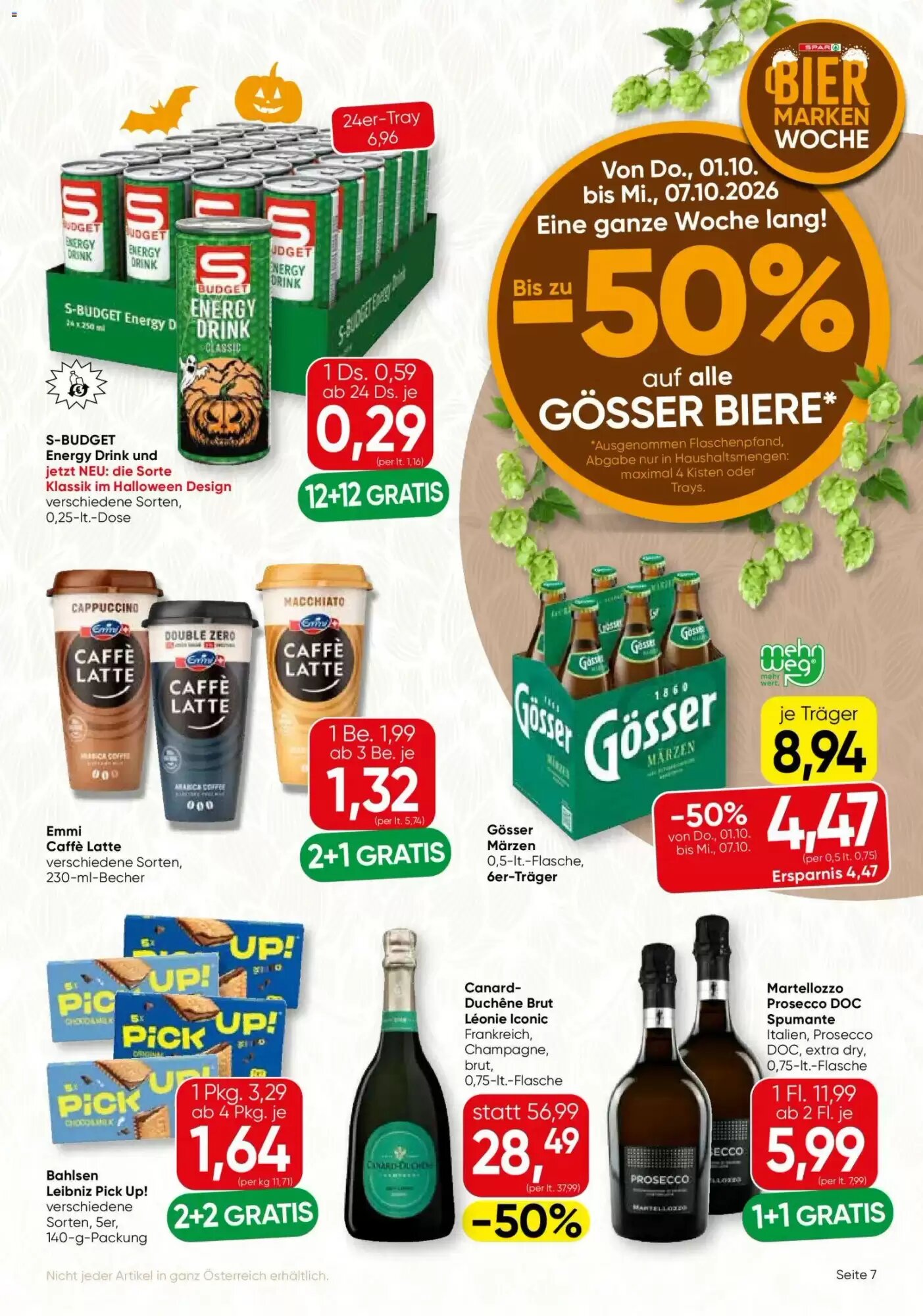 SPAR Gourmet Flugblatt (ab 01.10.2026) - Angebote und Prospekt - Seite 7