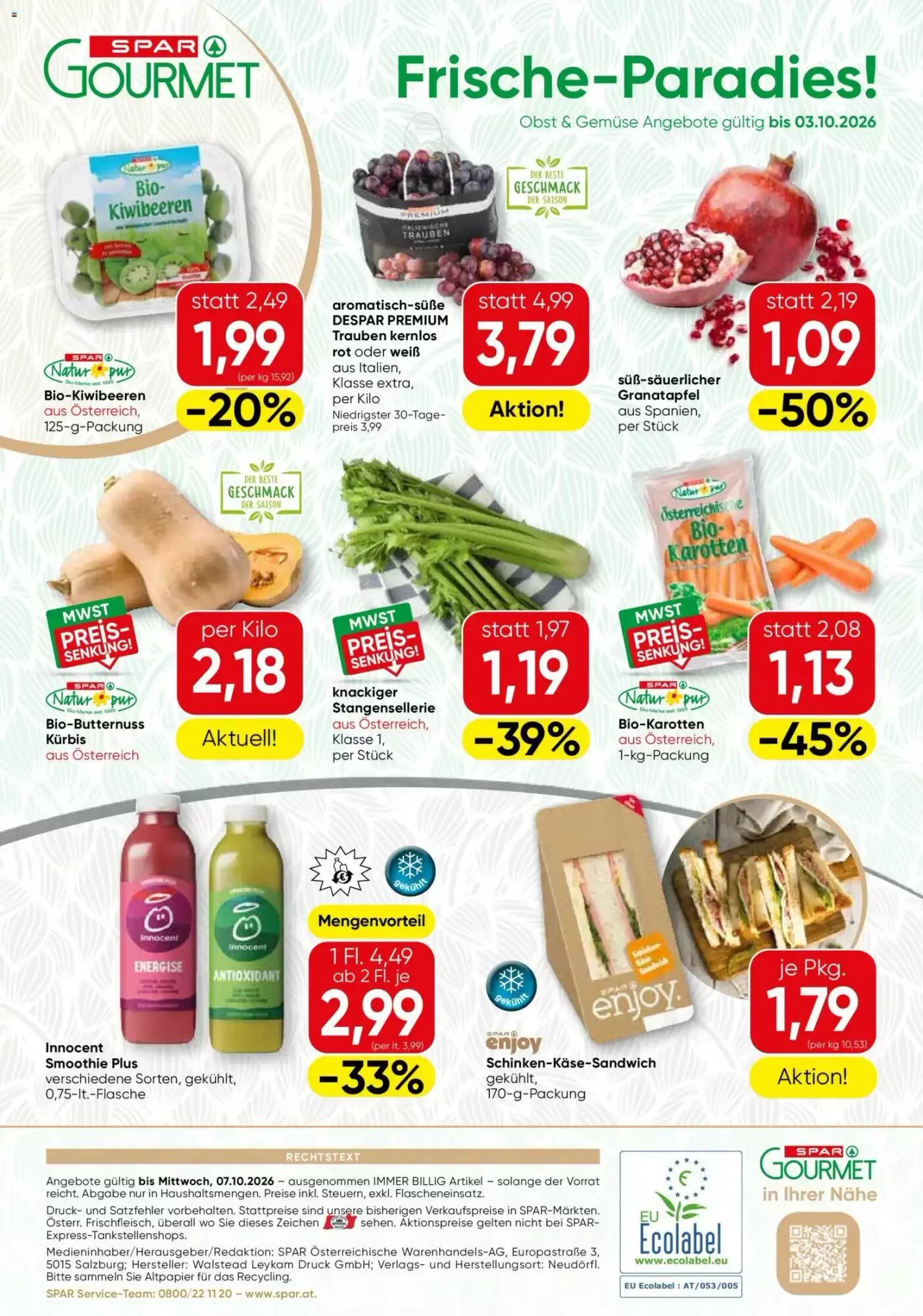 SPAR Gourmet Flugblatt (ab 01.10.2026) - Angebote und Prospekt - Seite 8