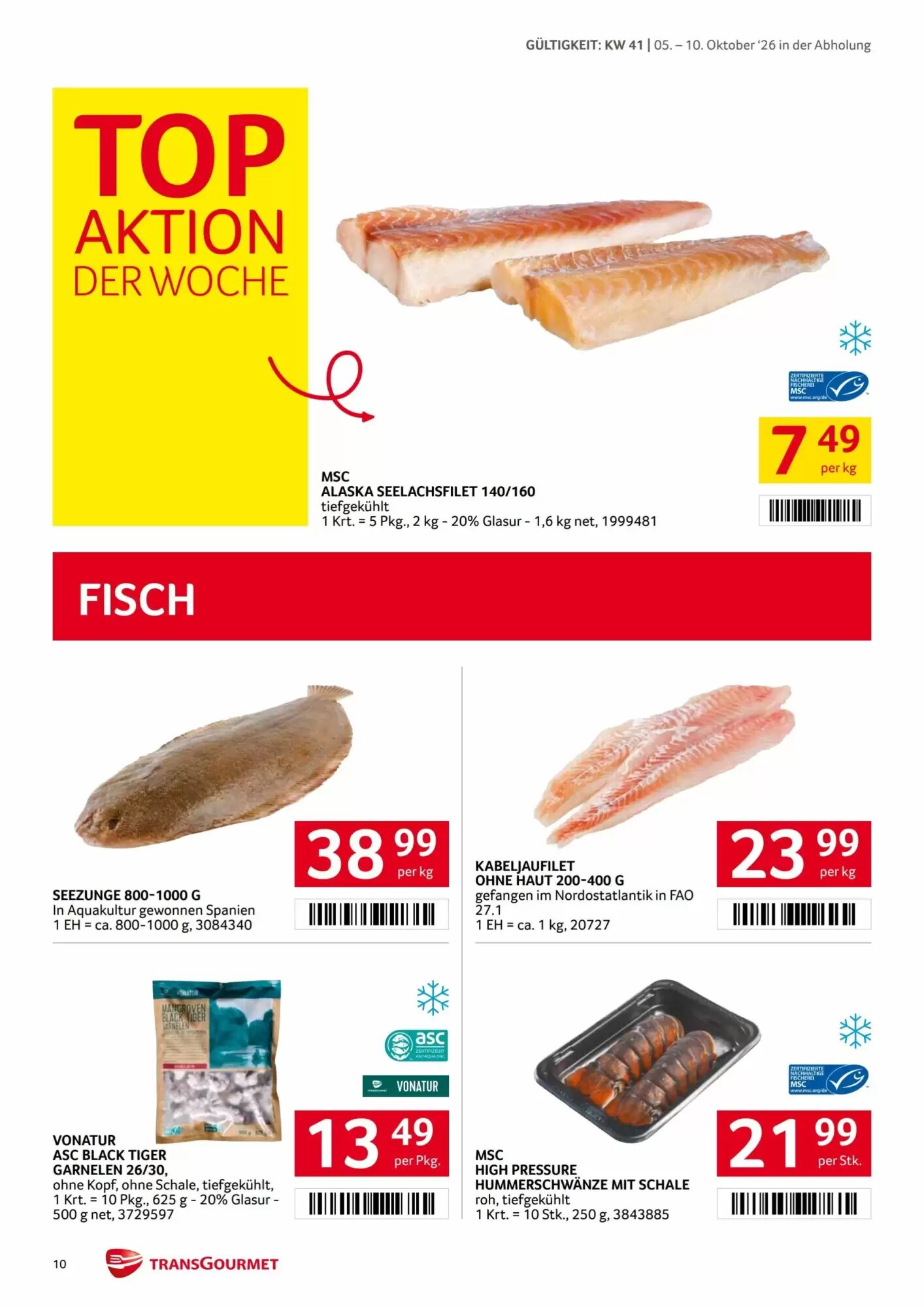 Transgourmet Flugblatt (ab 05.10.2026) - Angebote und Prospekt - Seite 10