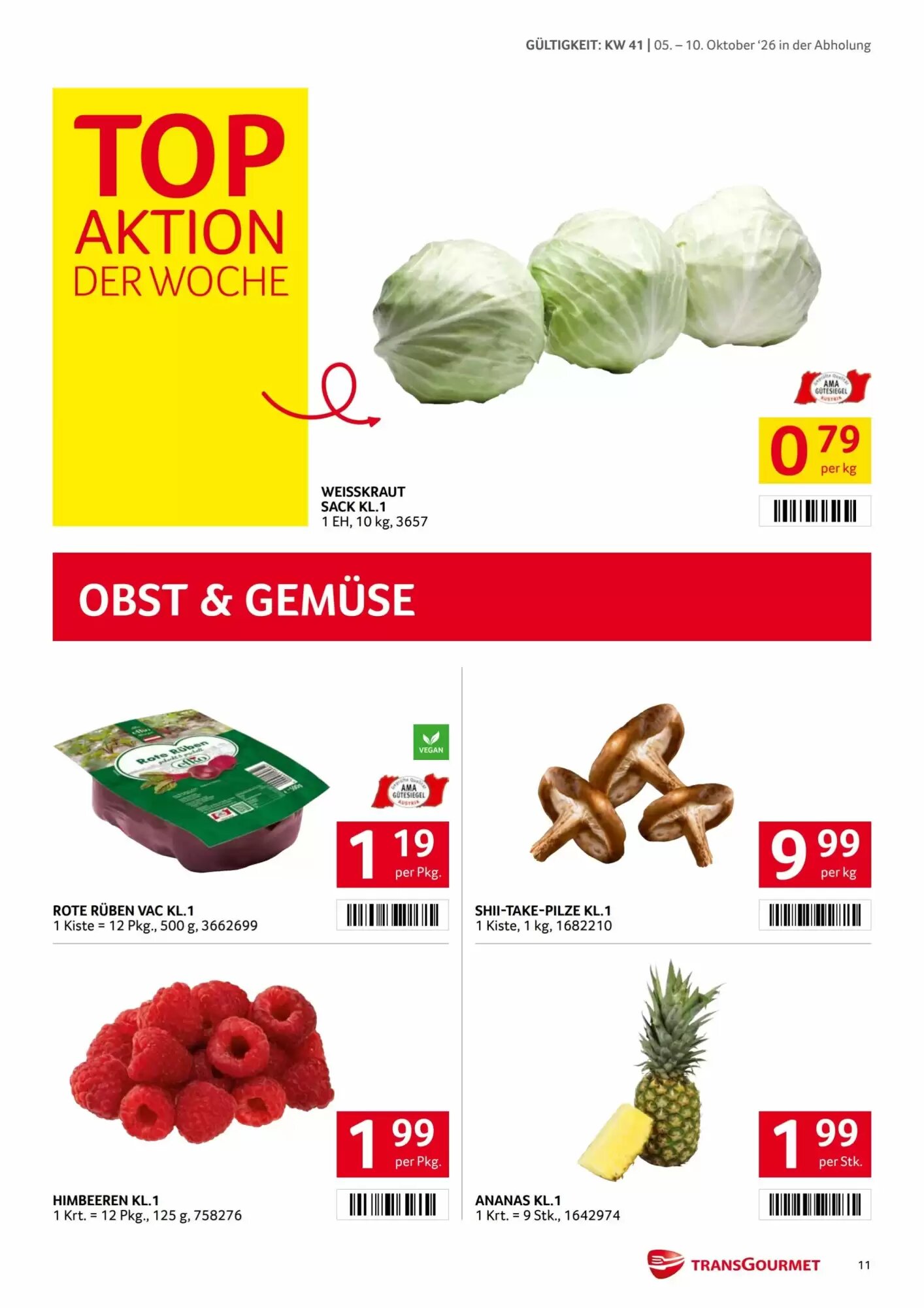 Transgourmet Flugblatt (ab 05.10.2026) - Angebote und Prospekt - Seite 11