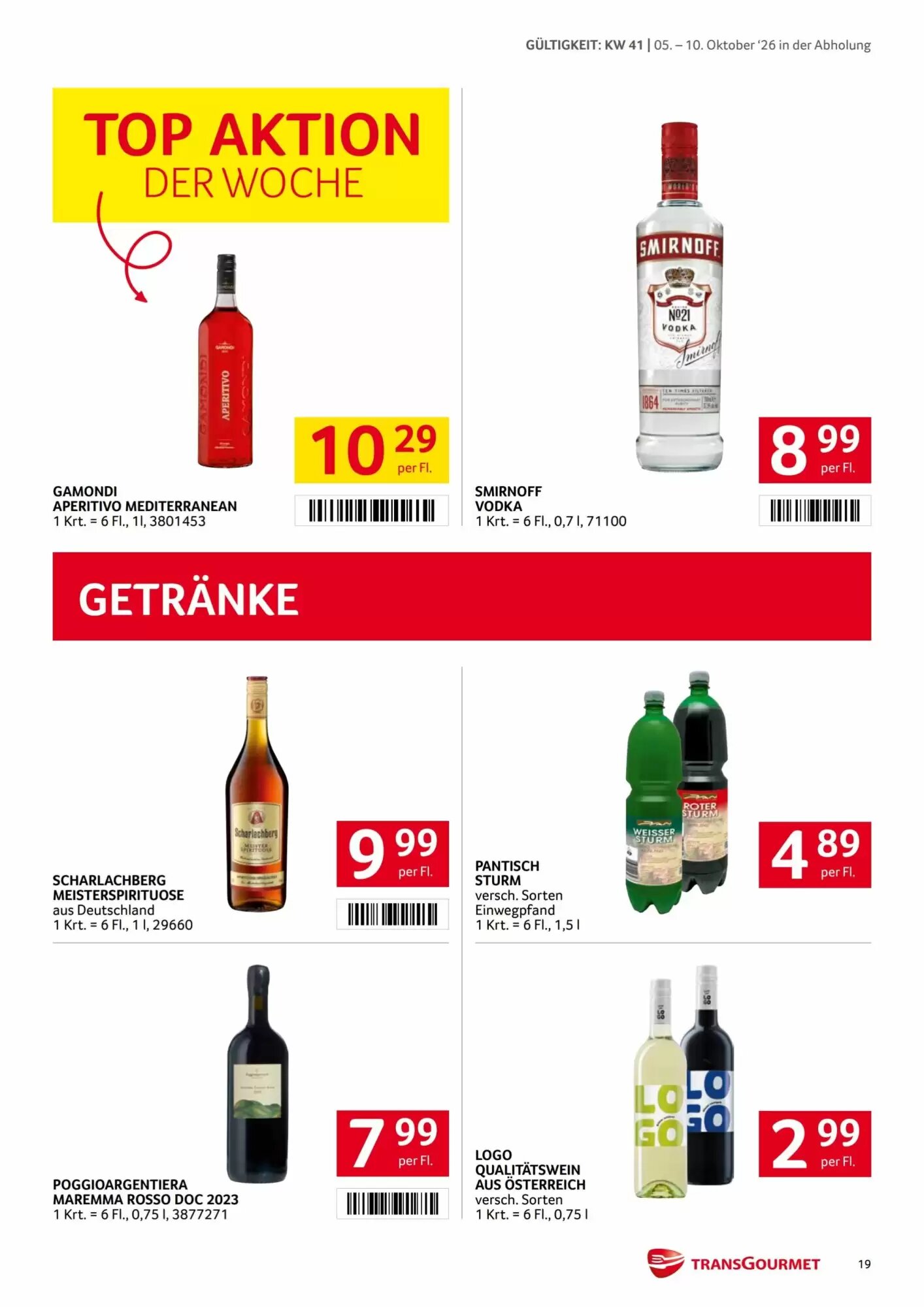 Transgourmet Flugblatt (ab 05.10.2026) - Angebote und Prospekt - Seite 19