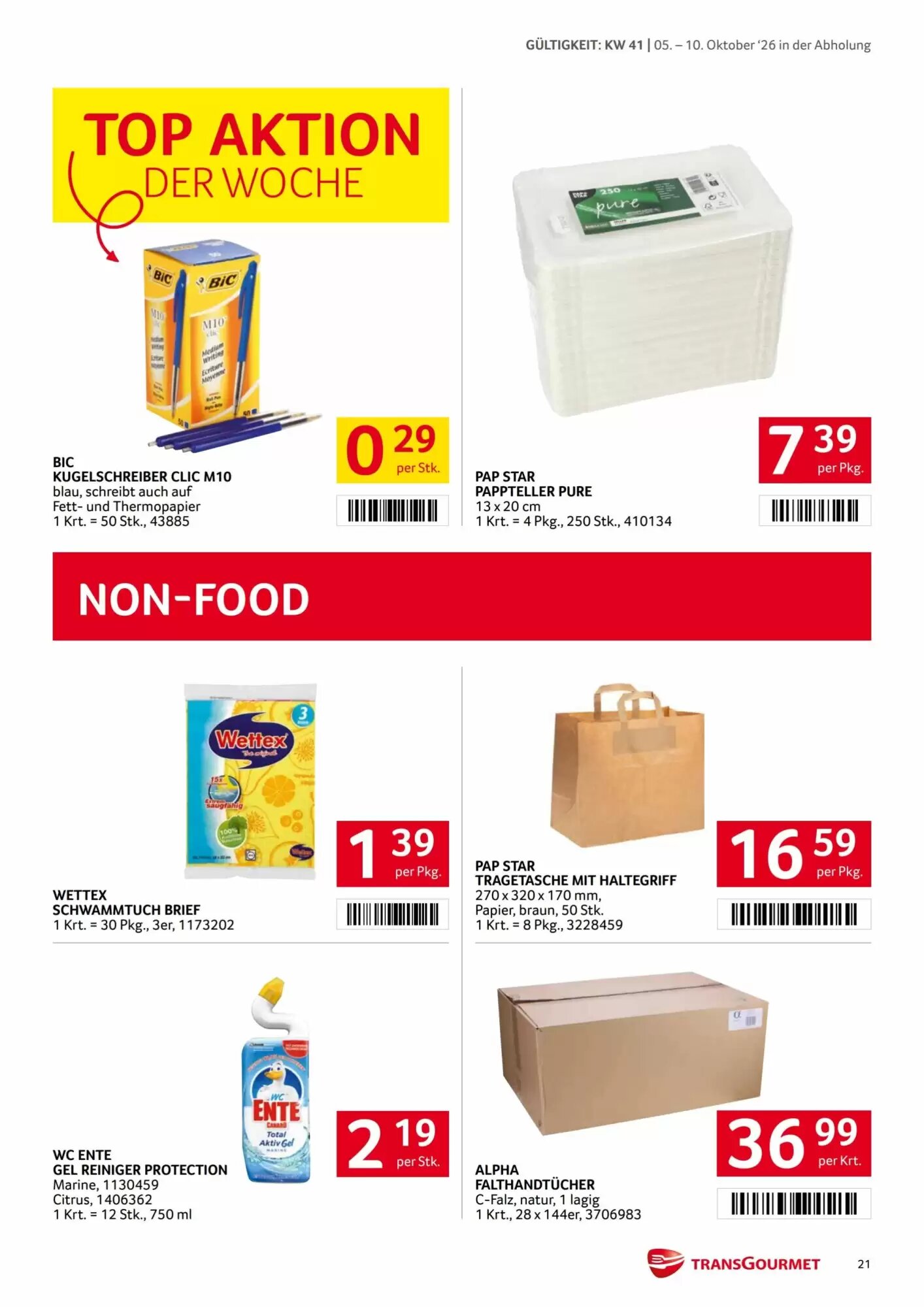 Transgourmet Flugblatt (ab 05.10.2026) - Angebote und Prospekt - Seite 21