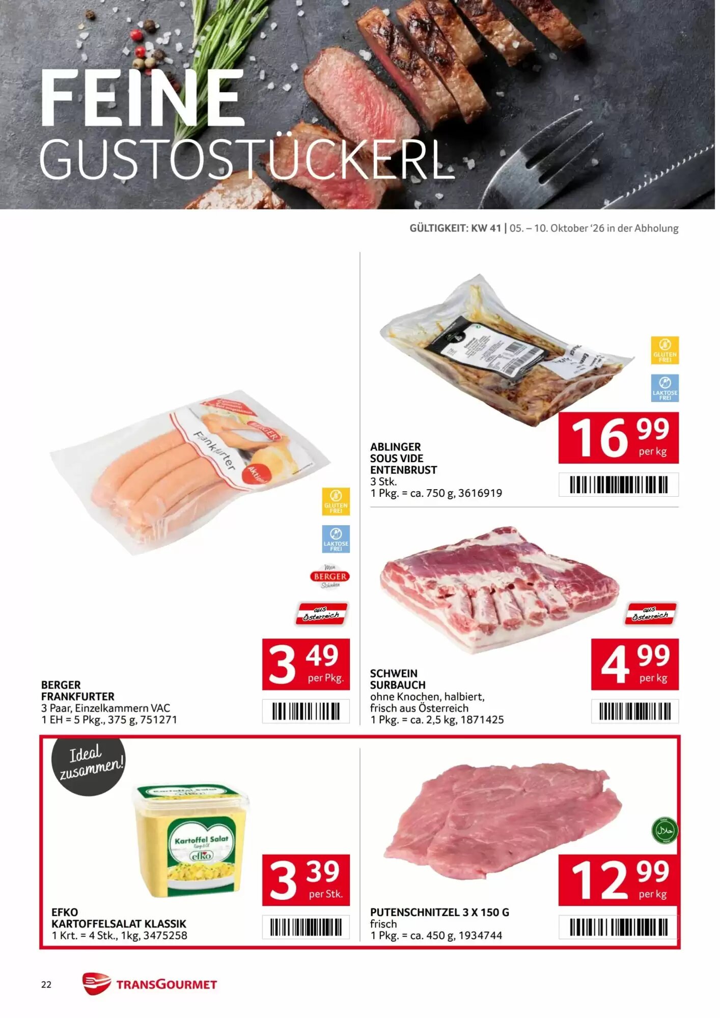 Transgourmet Flugblatt (ab 05.10.2026) - Angebote und Prospekt - Seite 22