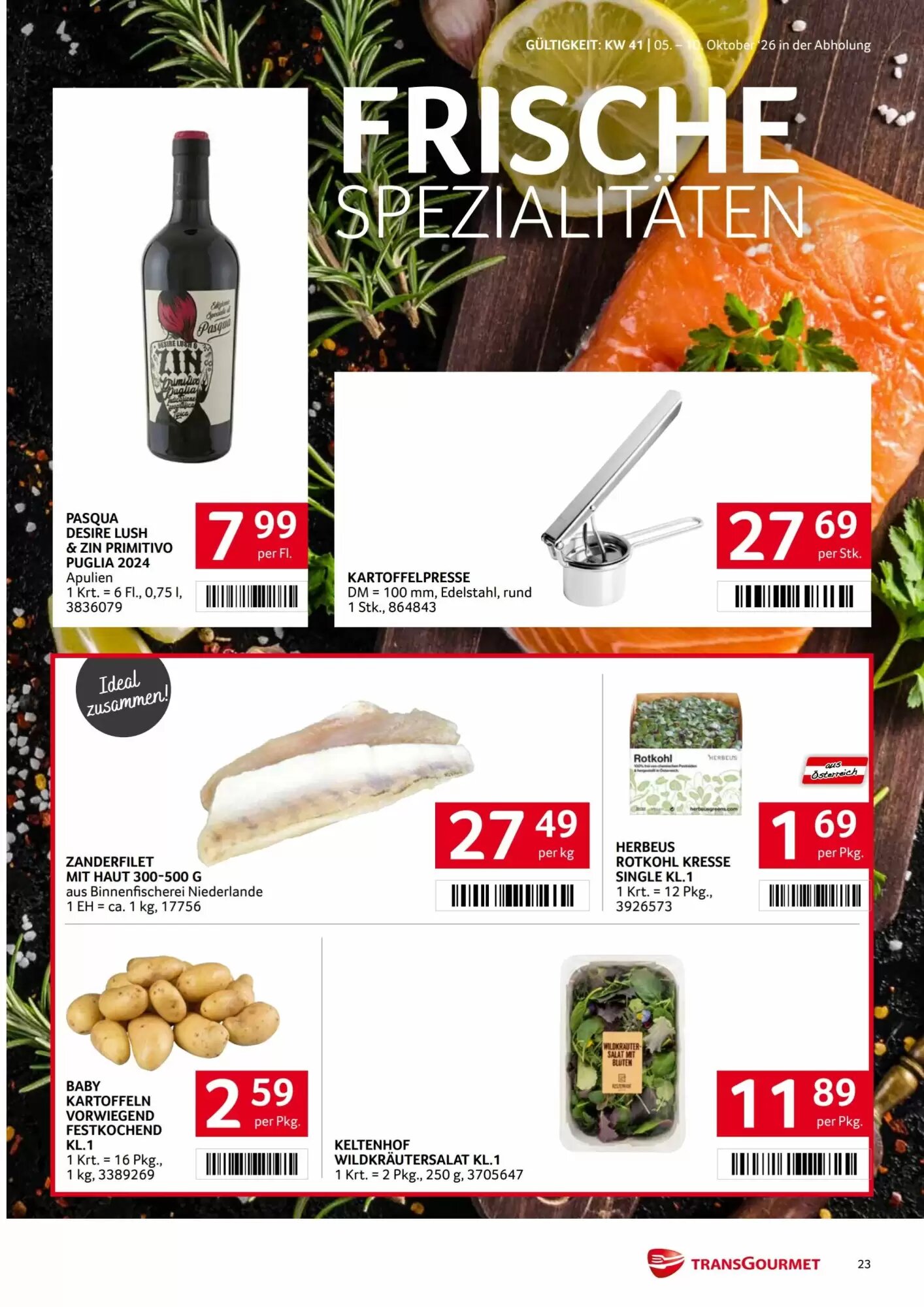 Transgourmet Flugblatt (ab 05.10.2026) - Angebote und Prospekt - Seite 23