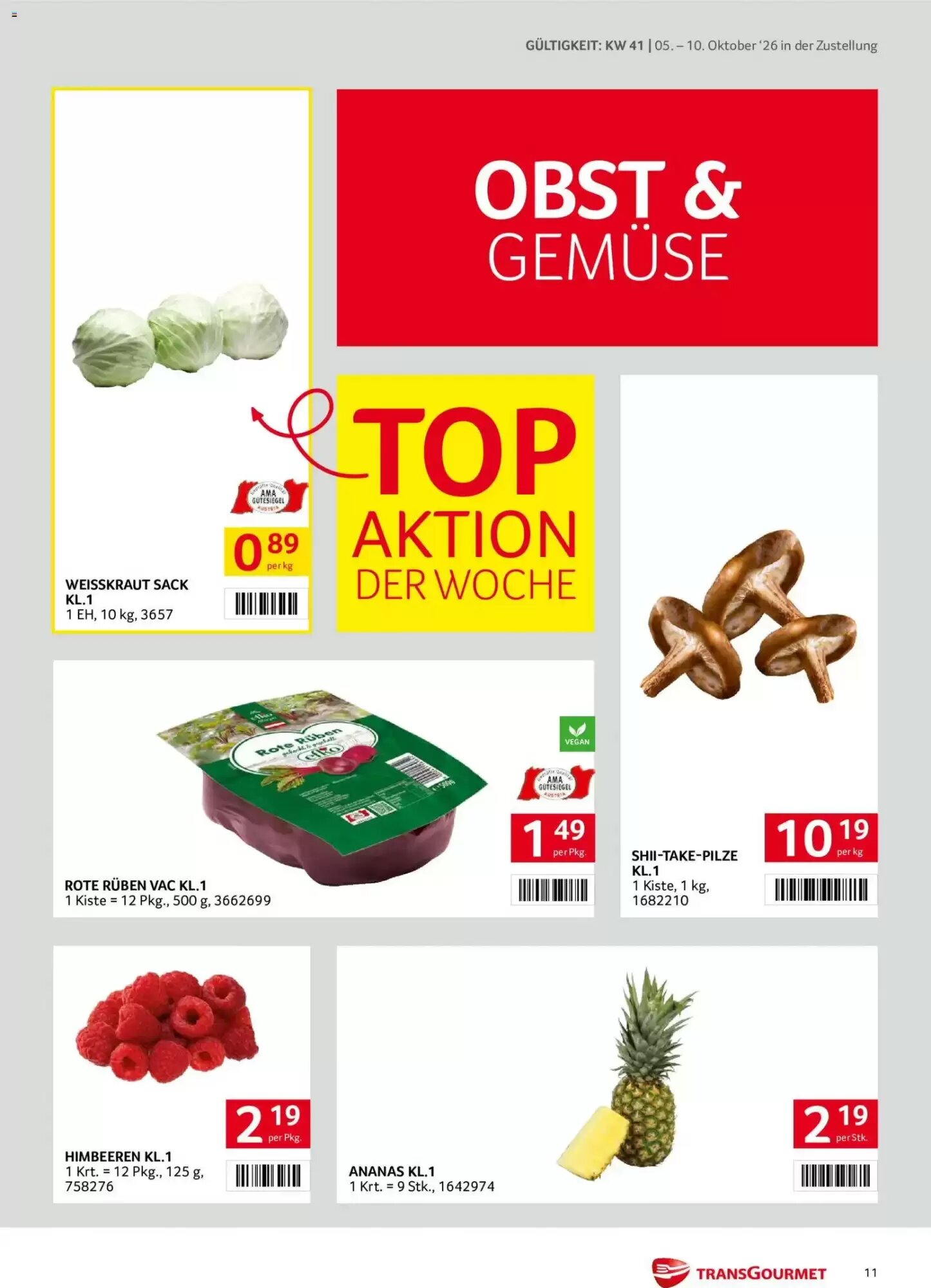 Transgourmet Flugblatt (ab 05.10.2026) - Angebote und Prospekt - Seite 11