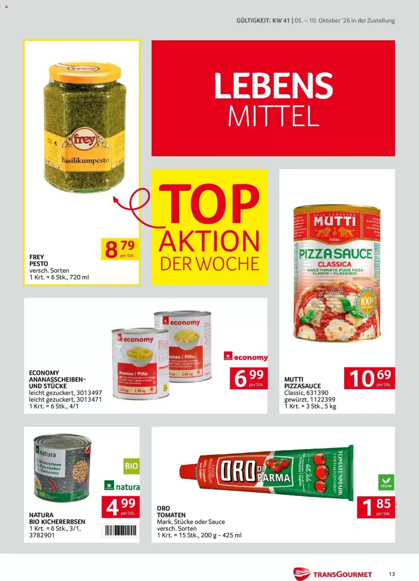 Transgourmet Flugblatt (ab 05.10.2026) - Angebote und Prospekt - Seite 13