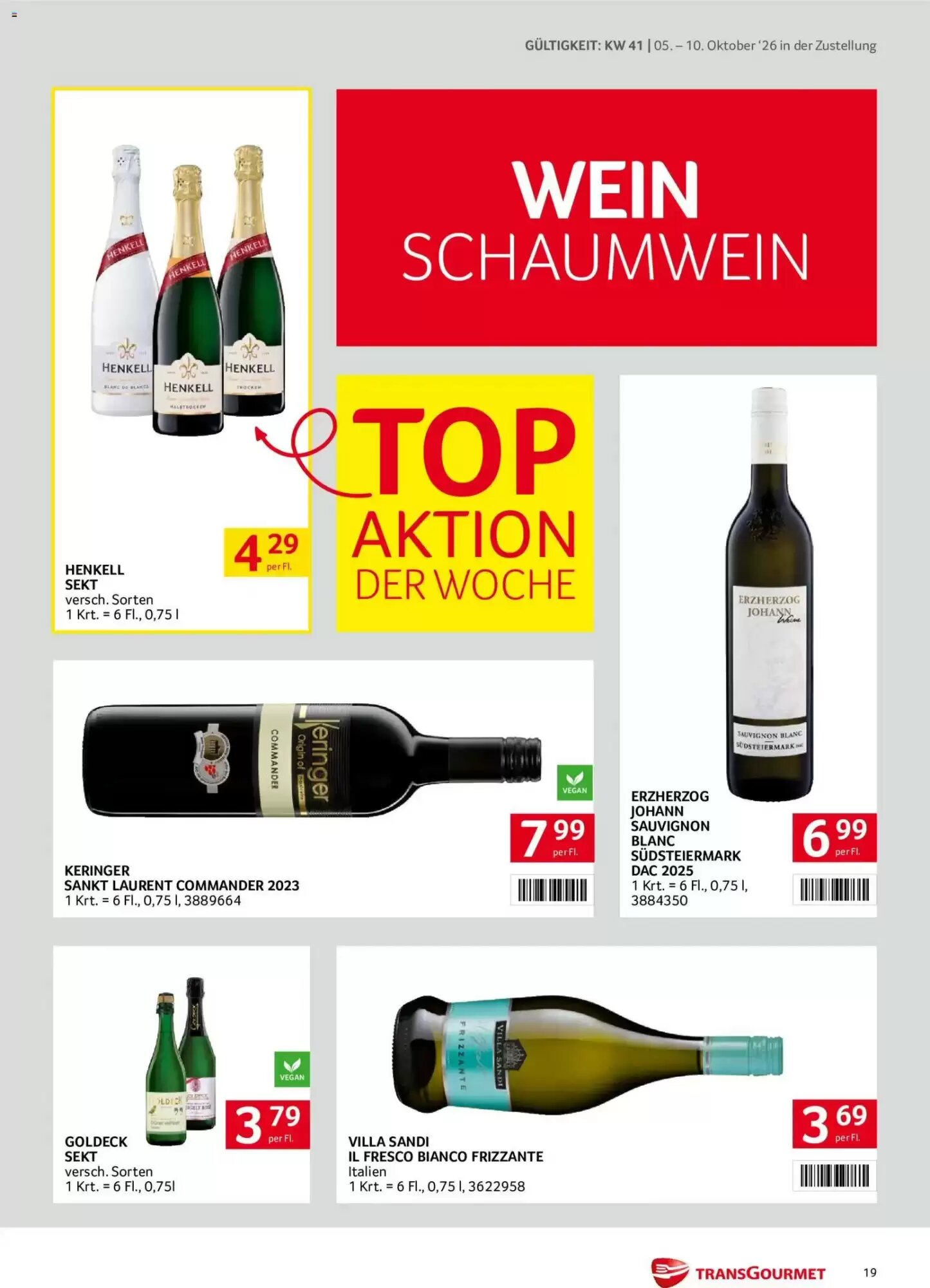 Transgourmet Flugblatt (ab 05.10.2026) - Angebote und Prospekt - Seite 19