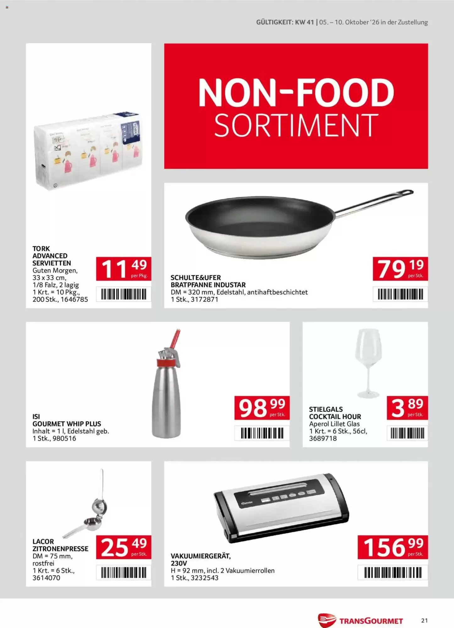 Transgourmet Flugblatt (ab 05.10.2026) - Angebote und Prospekt - Seite 21