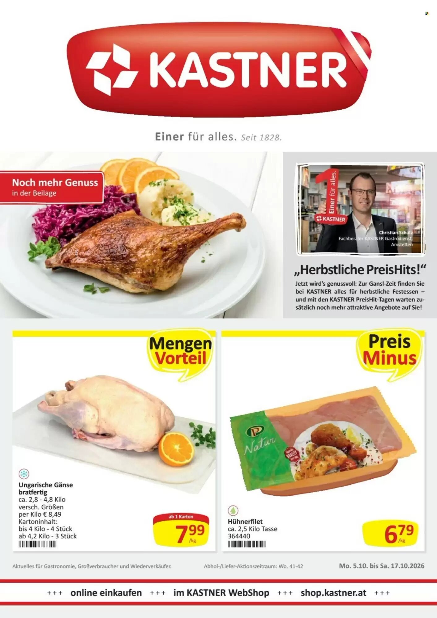 Kastner Flugblatt (ab 05.10.2026) - Angebote und Prospekt - Seite 1