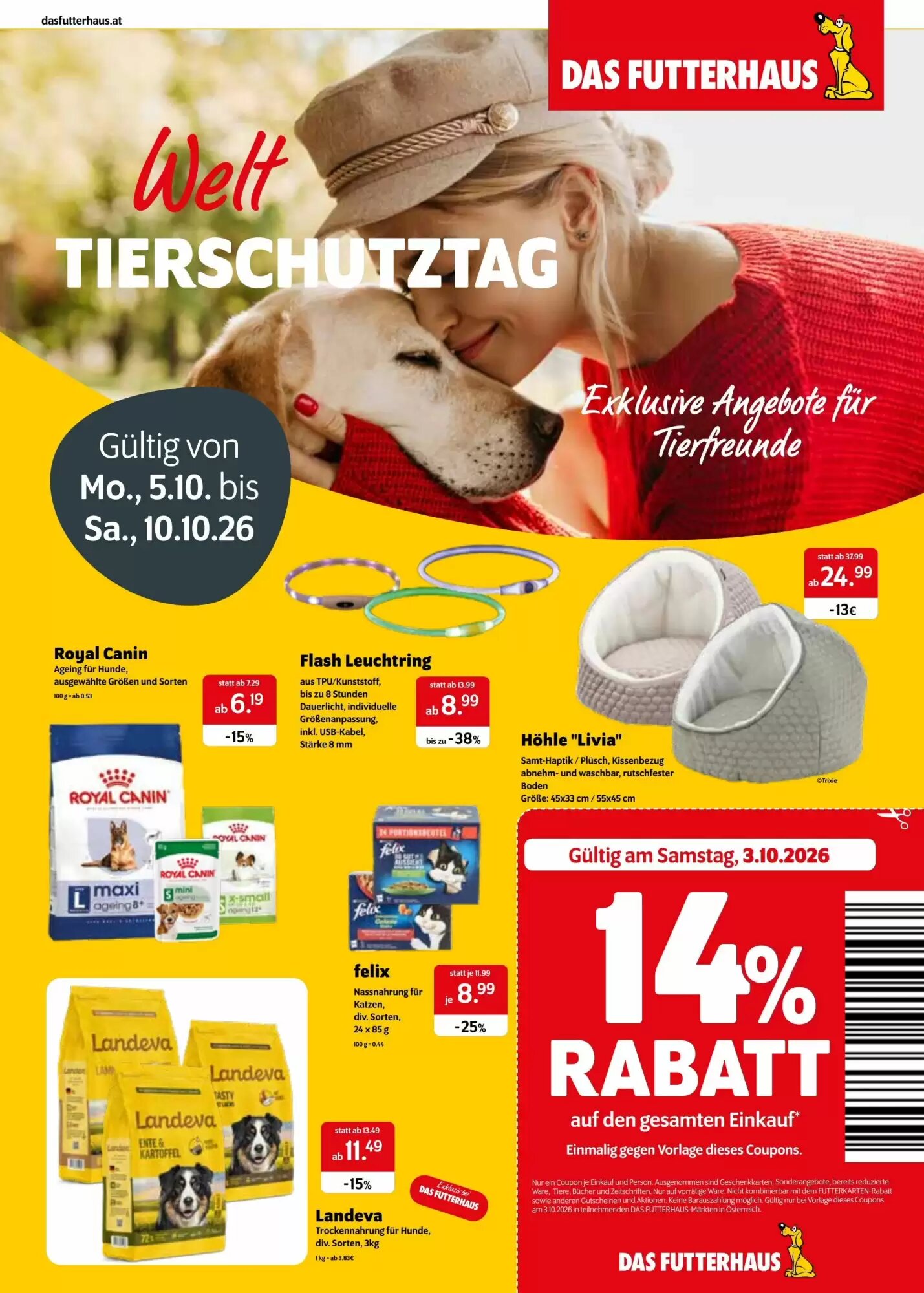 Das Futterhaus Flugblatt (ab 05.10.2026) - Angebote und Prospekt - Seite 1