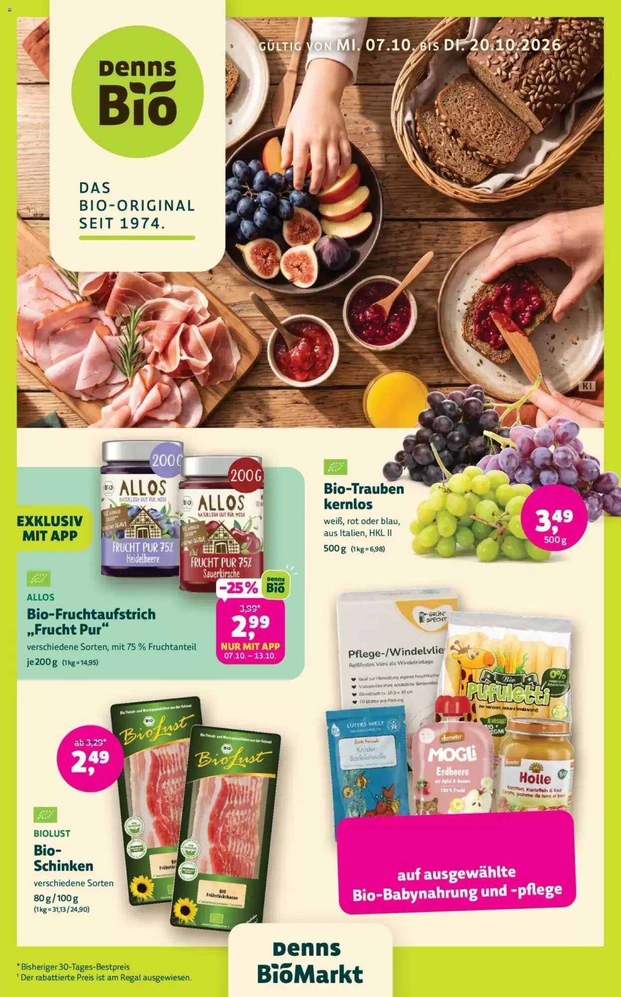 Denn's Biomarkt Flugblatt (ab 07.10.2026) - Angebote und Prospekt - Seite 1