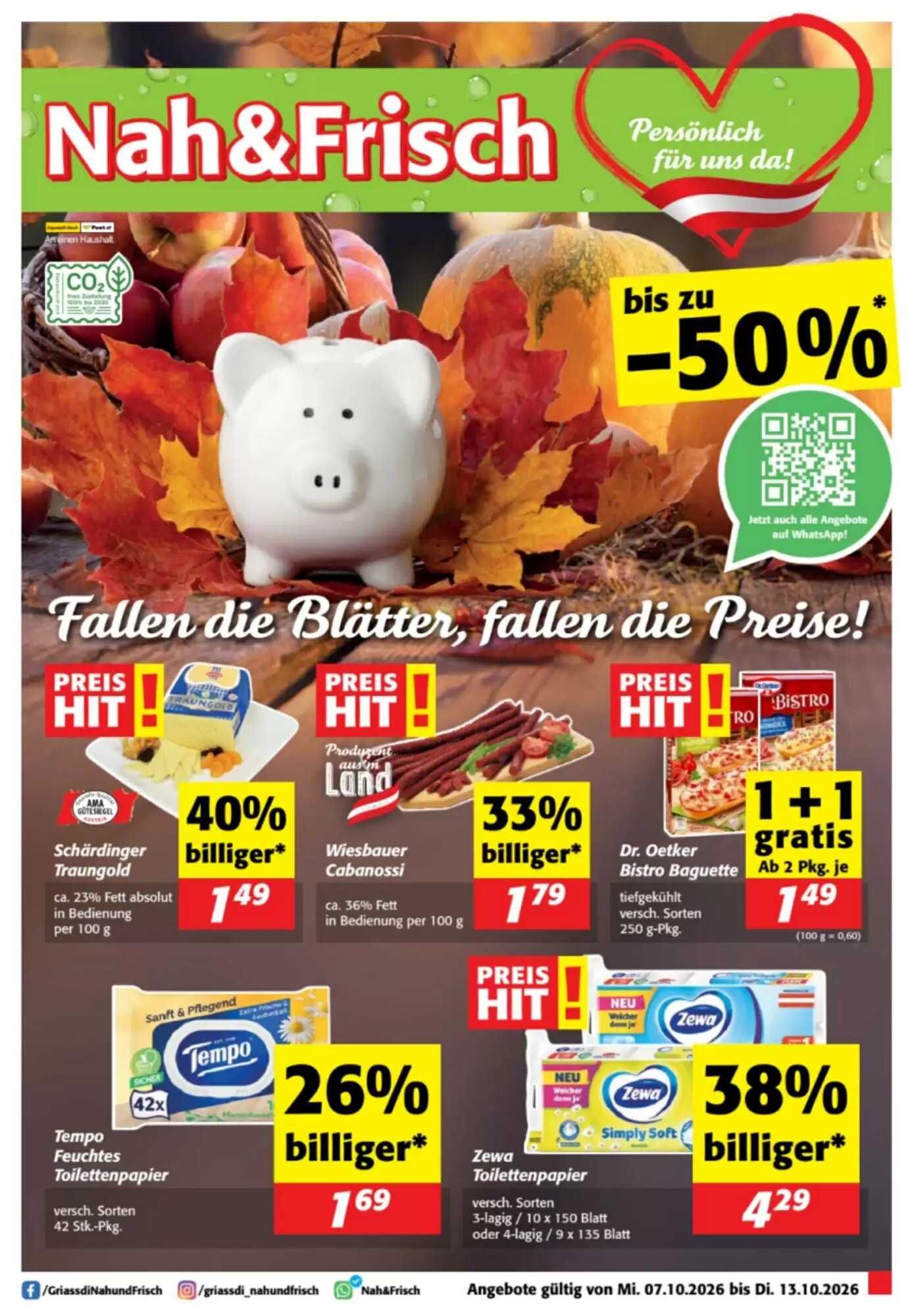 Nah&Frisch Flugblatt (ab 07.10.2026) - Angebote und Prospekt - Seite 1