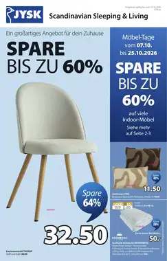 JYSK Flugblatt (ab 07.10.2026) - Angebote und Prospekt