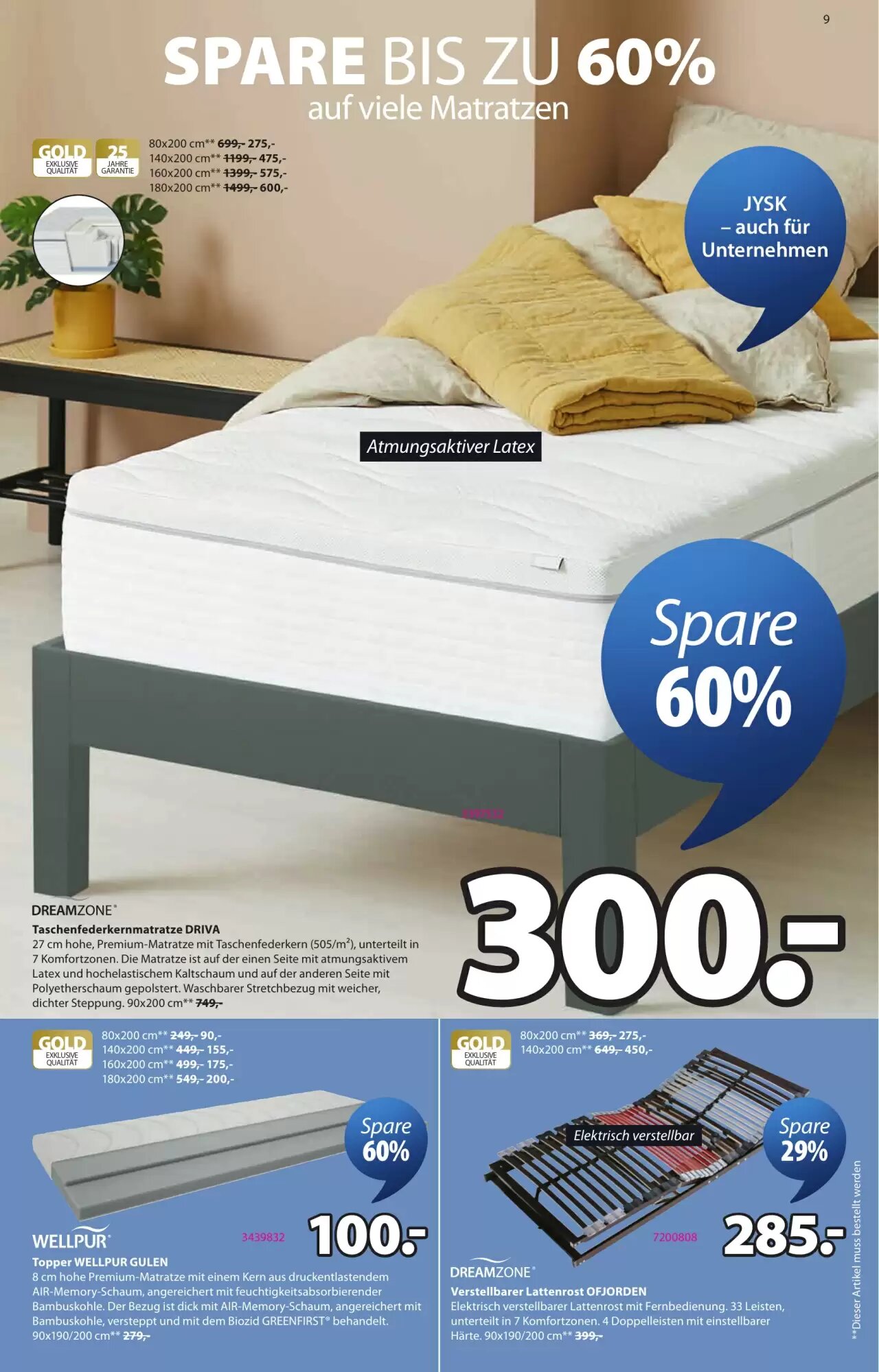 JYSK Flugblatt (ab 07.10.2026) - Angebote und Prospekt - Seite 9