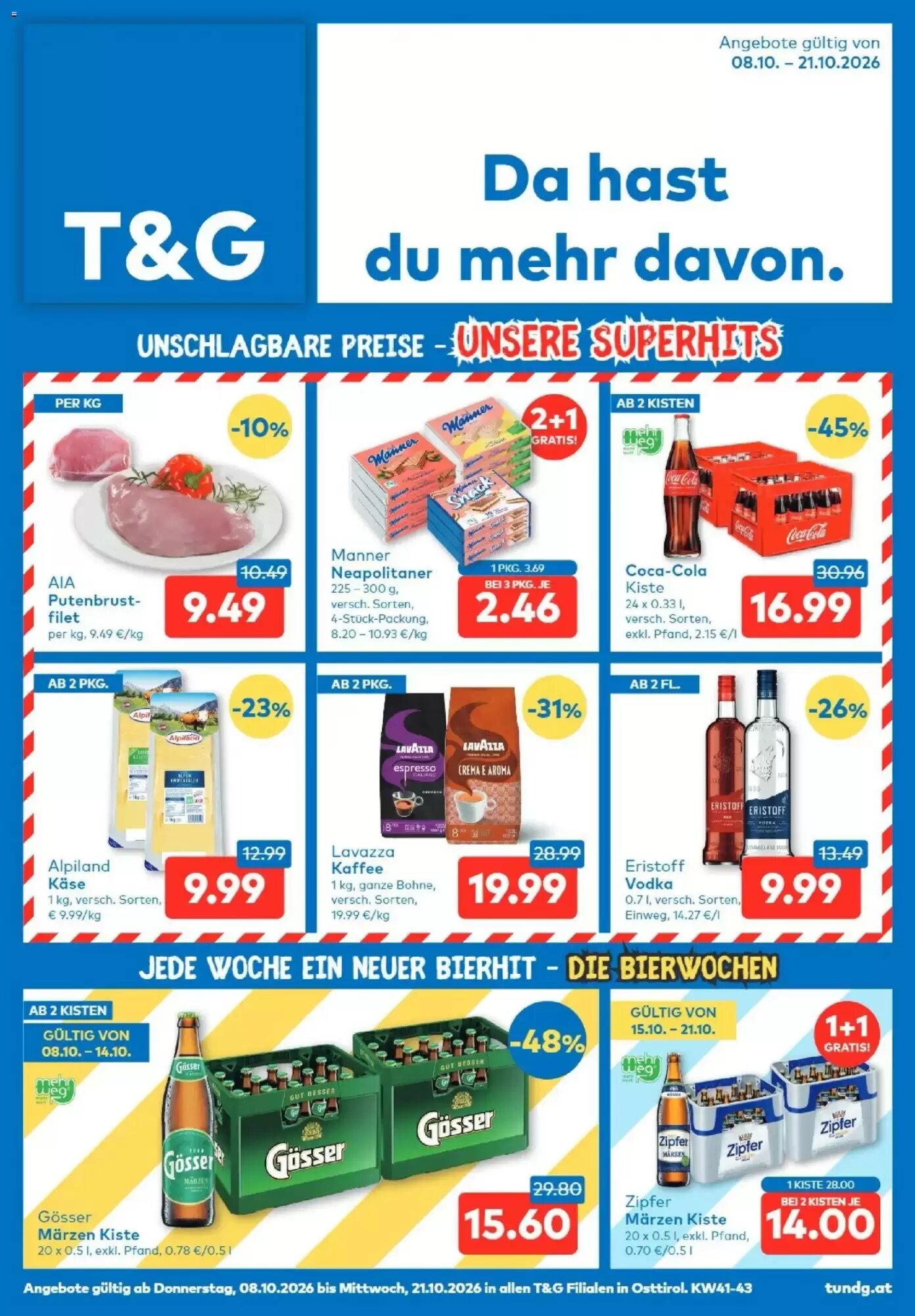 T&G Flugblatt (ab 08.10.2026) - Angebote und Prospekt - Seite 1