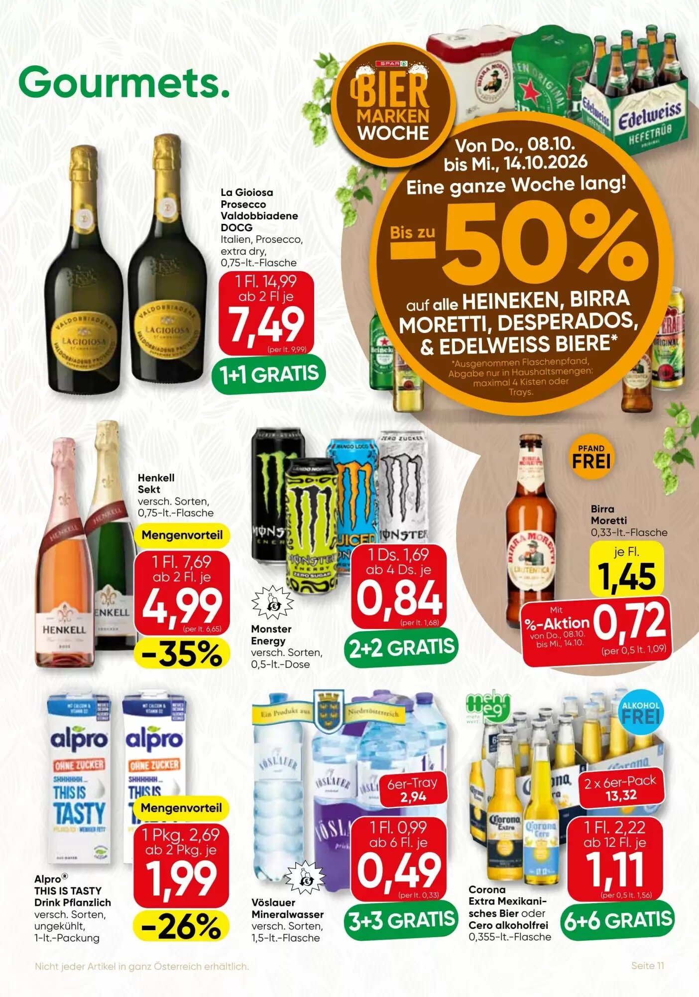 SPAR Gourmet Flugblatt (ab 08.10.2026) - Angebote und Prospekt - Seite 11