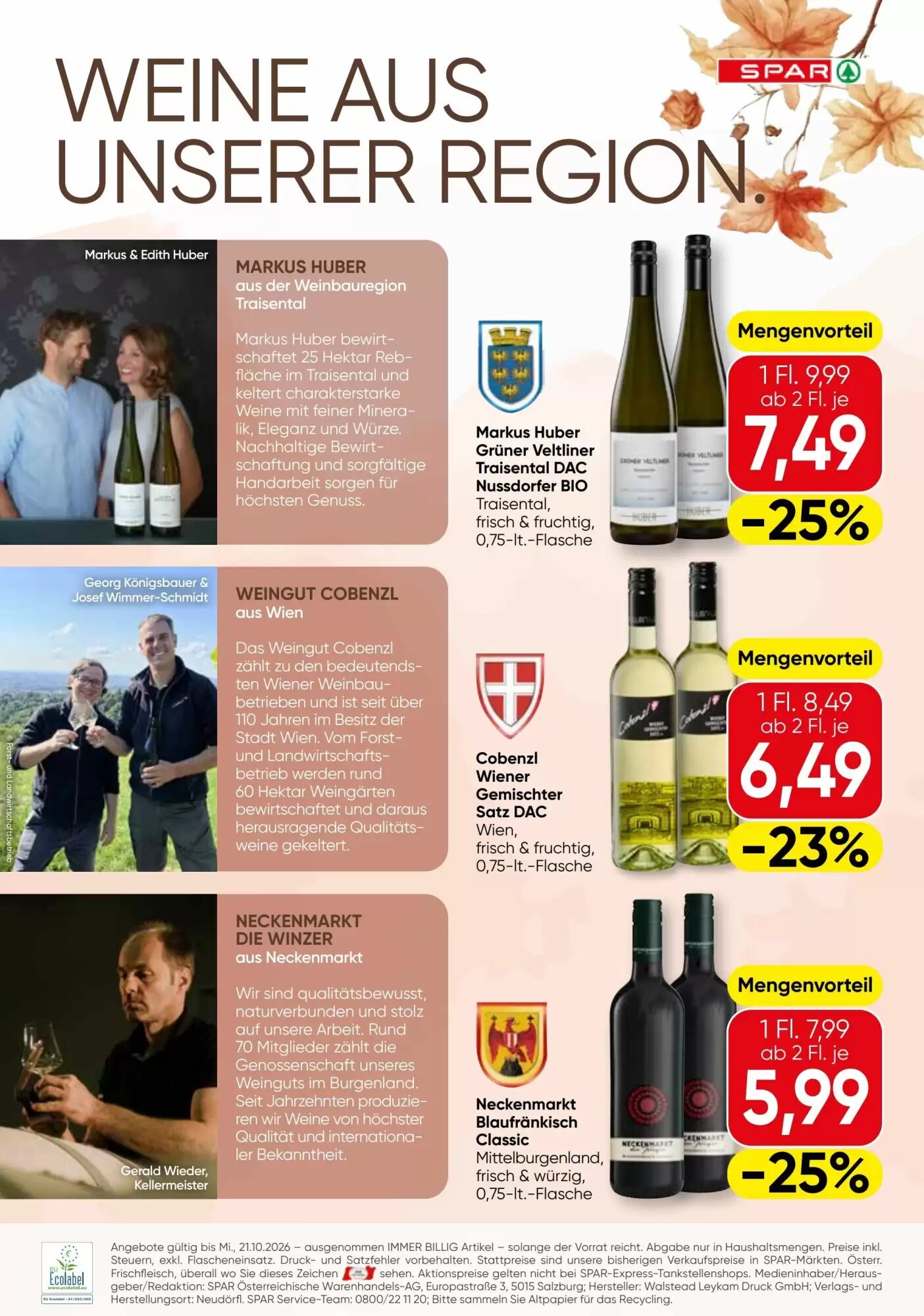 SPAR Gourmet Flugblatt (ab 08.10.2026) - Angebote und Prospekt - Seite 20