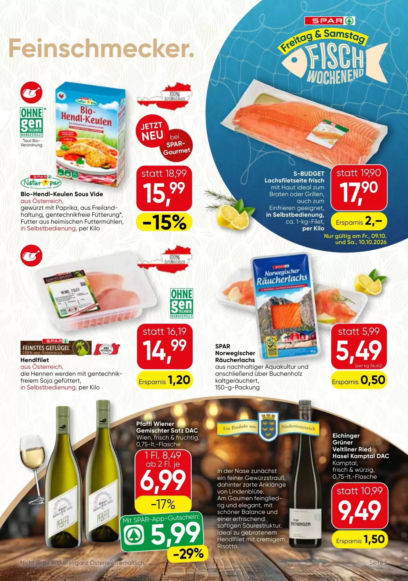 SPAR Gourmet Flugblatt (ab 08.10.2026) - Angebote und Prospekt - Seite 5
