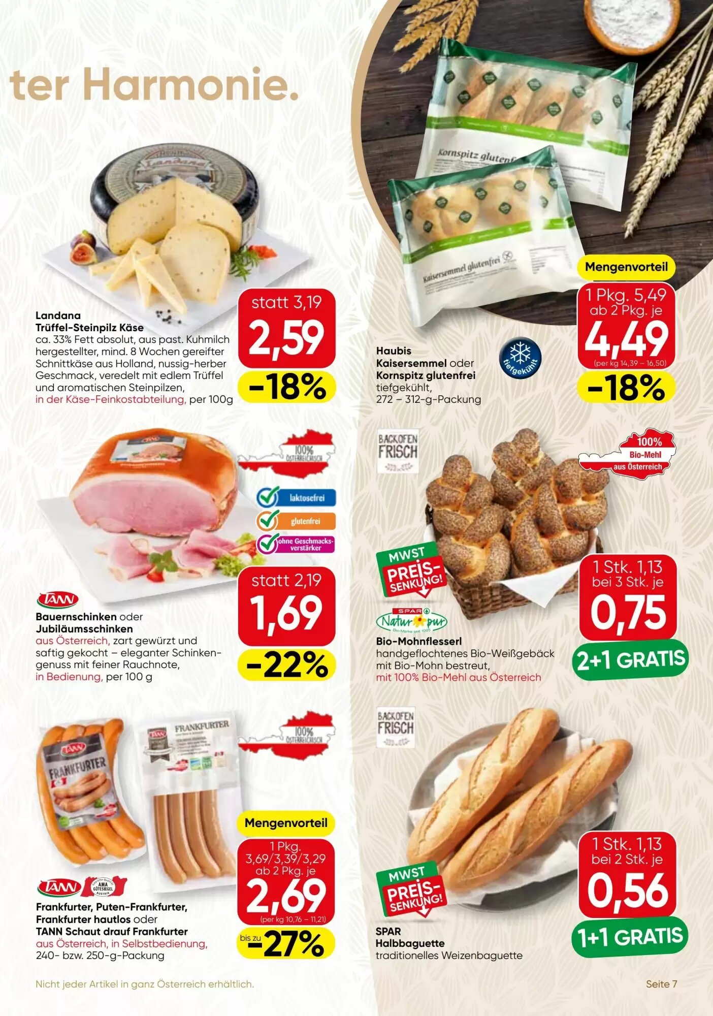 SPAR Gourmet Flugblatt (ab 08.10.2026) - Angebote und Prospekt - Seite 7