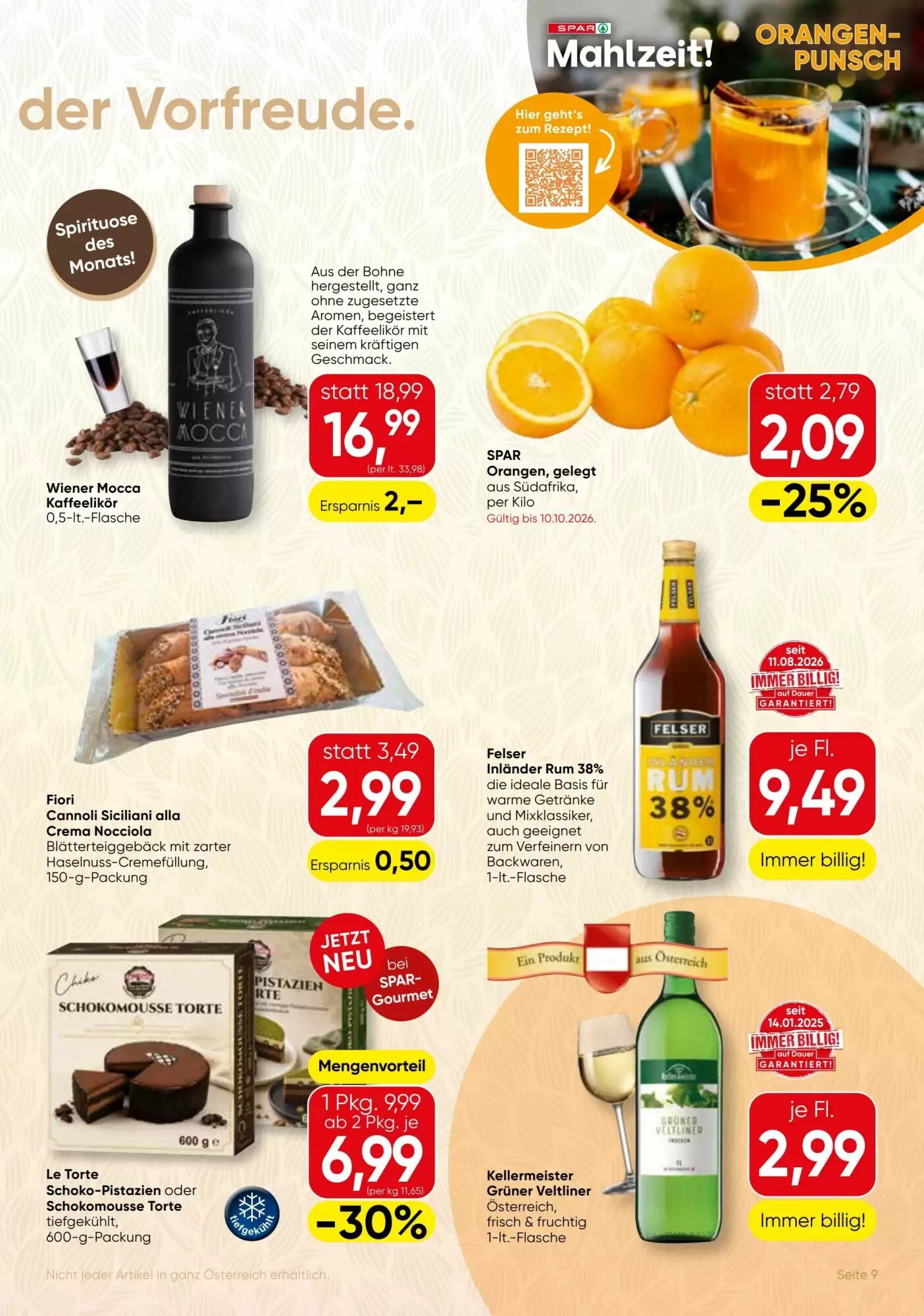SPAR Gourmet Flugblatt (ab 08.10.2026) - Angebote und Prospekt - Seite 9