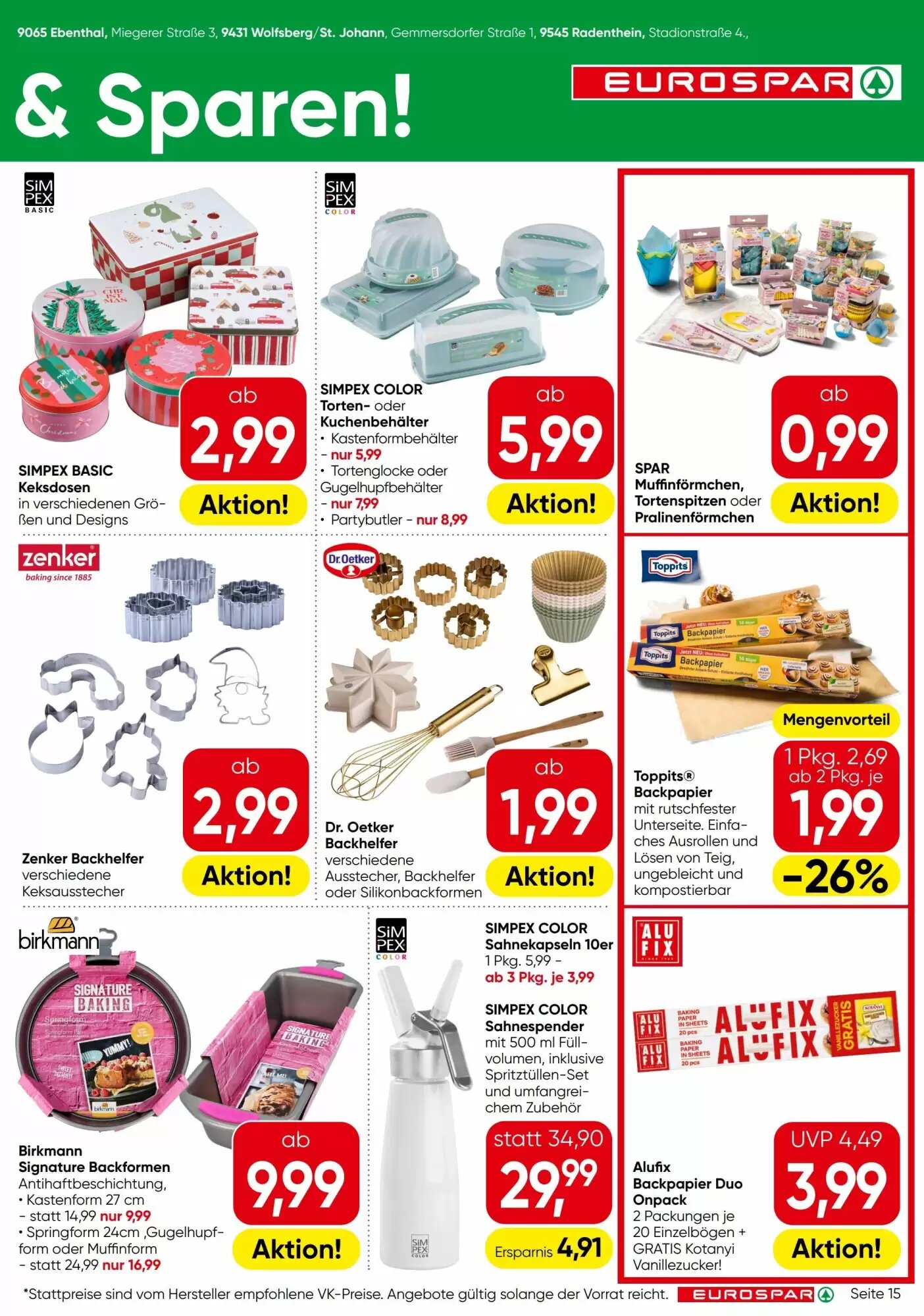 Eurospar Flugblatt (ab 08.10.2026) - Angebote und Prospekt - Seite 15