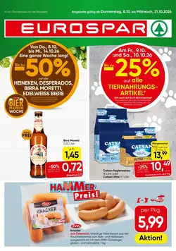 Eurospar Flugblatt (ab 08.10.2026) - Angebote und Prospekt