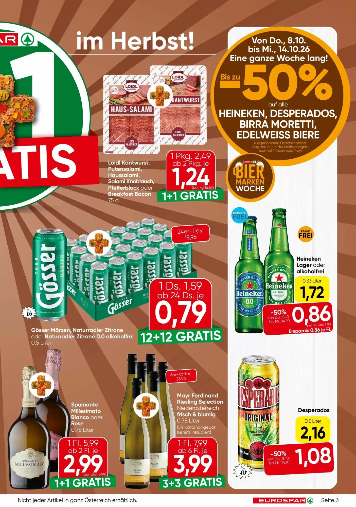 Eurospar Flugblatt (ab 08.10.2026) - Angebote und Prospekt - Seite 3
