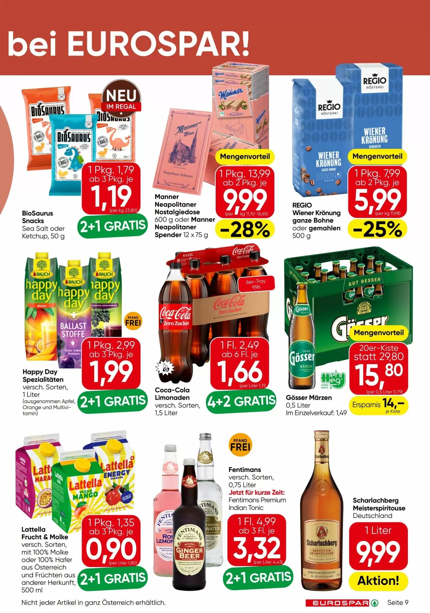 Eurospar Flugblatt (ab 08.10.2026) - Angebote und Prospekt - Seite 9