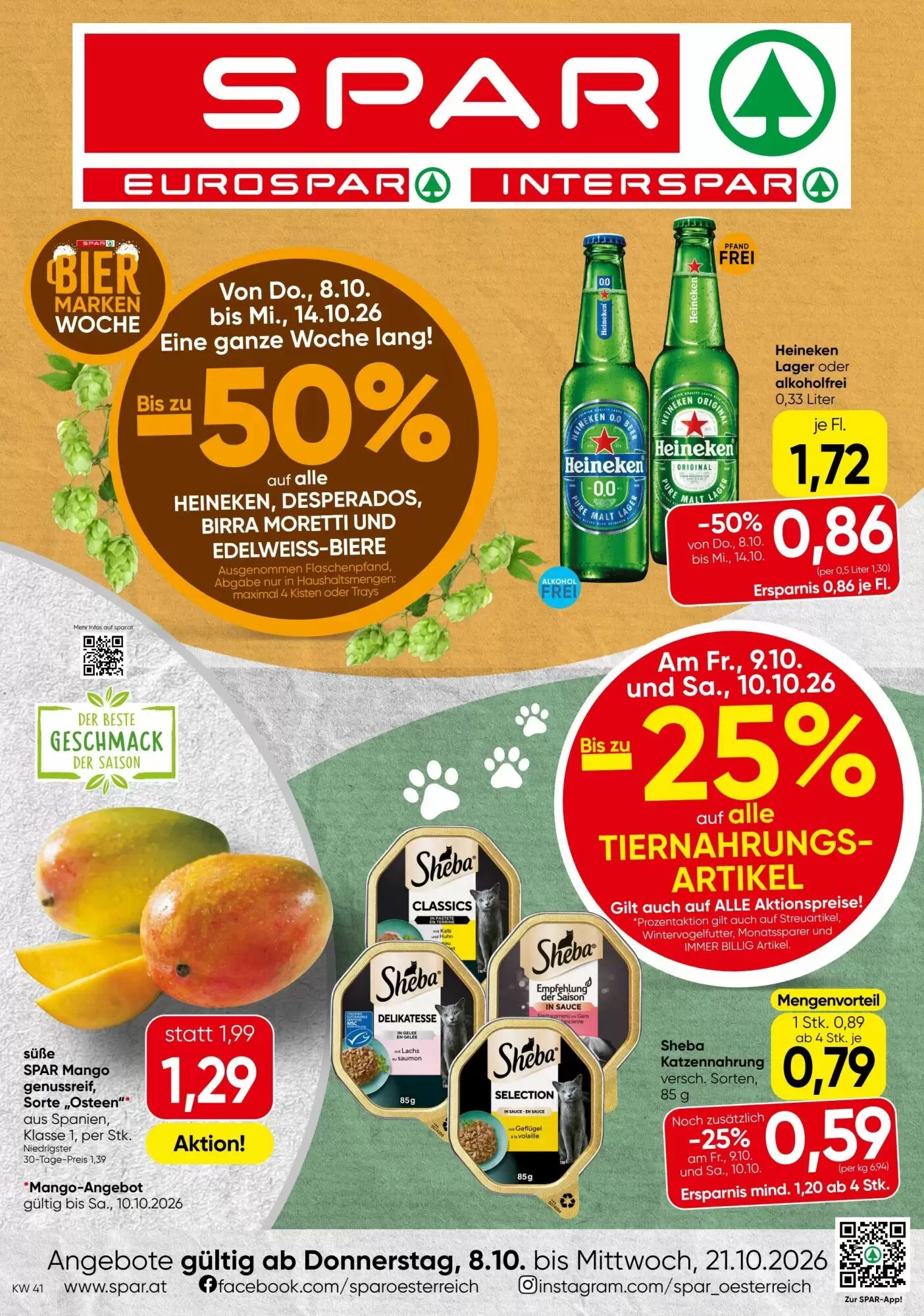 Spar Flugblatt (ab 08.10.2026) - Angebote und Prospekt - Seite 1