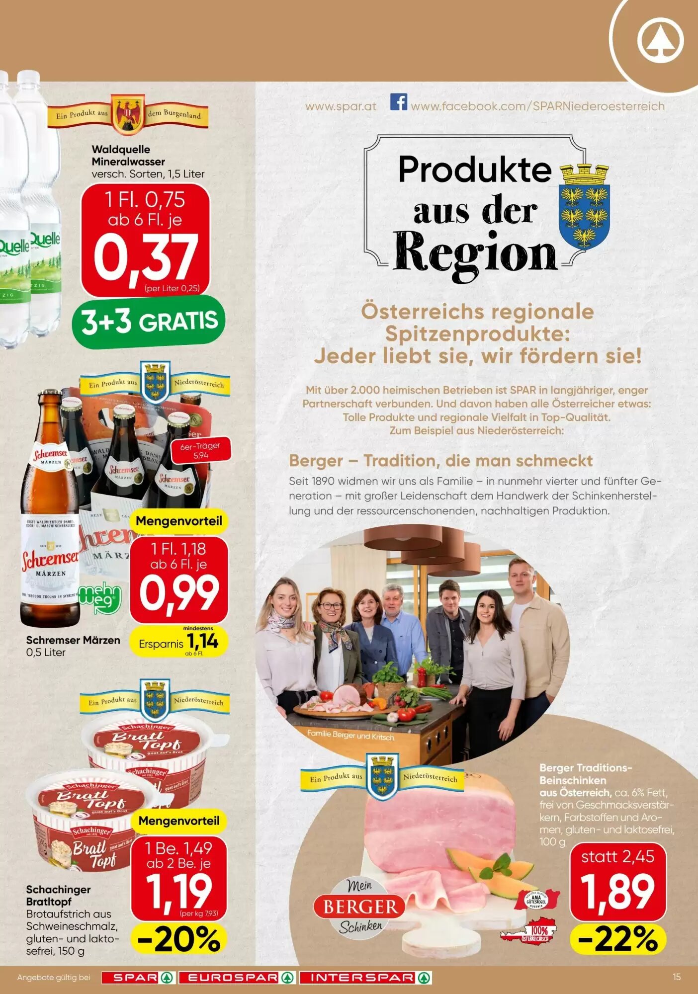 Spar Flugblatt (ab 08.10.2026) - Angebote und Prospekt - Seite 15