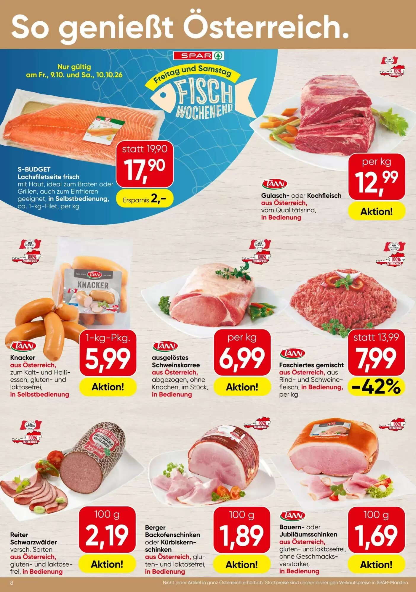 Spar Flugblatt (ab 08.10.2026) - Angebote und Prospekt - Seite 8