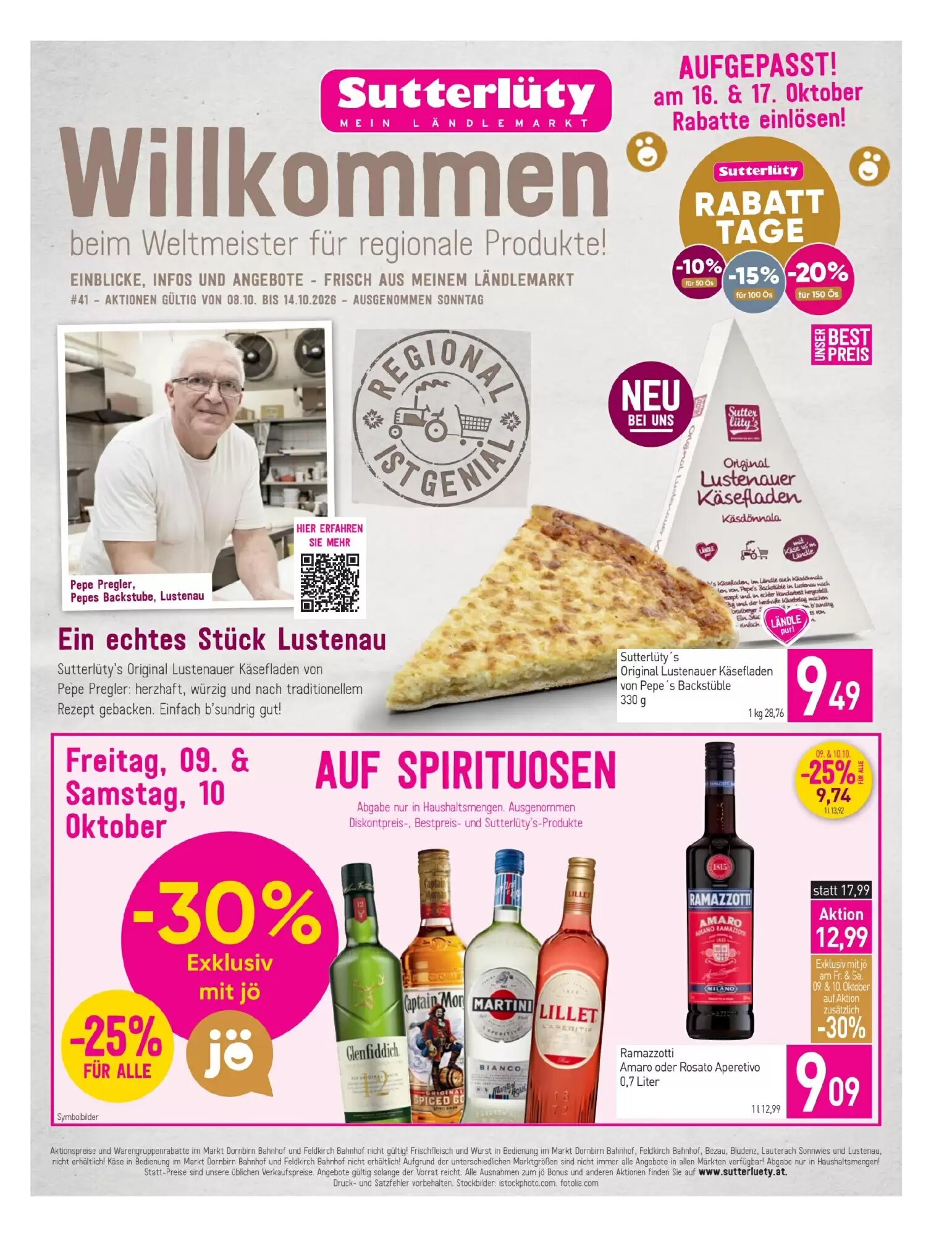 Sutterlüty Flugblatt (ab 08.10.2026) - Angebote und Prospekt - Seite 1