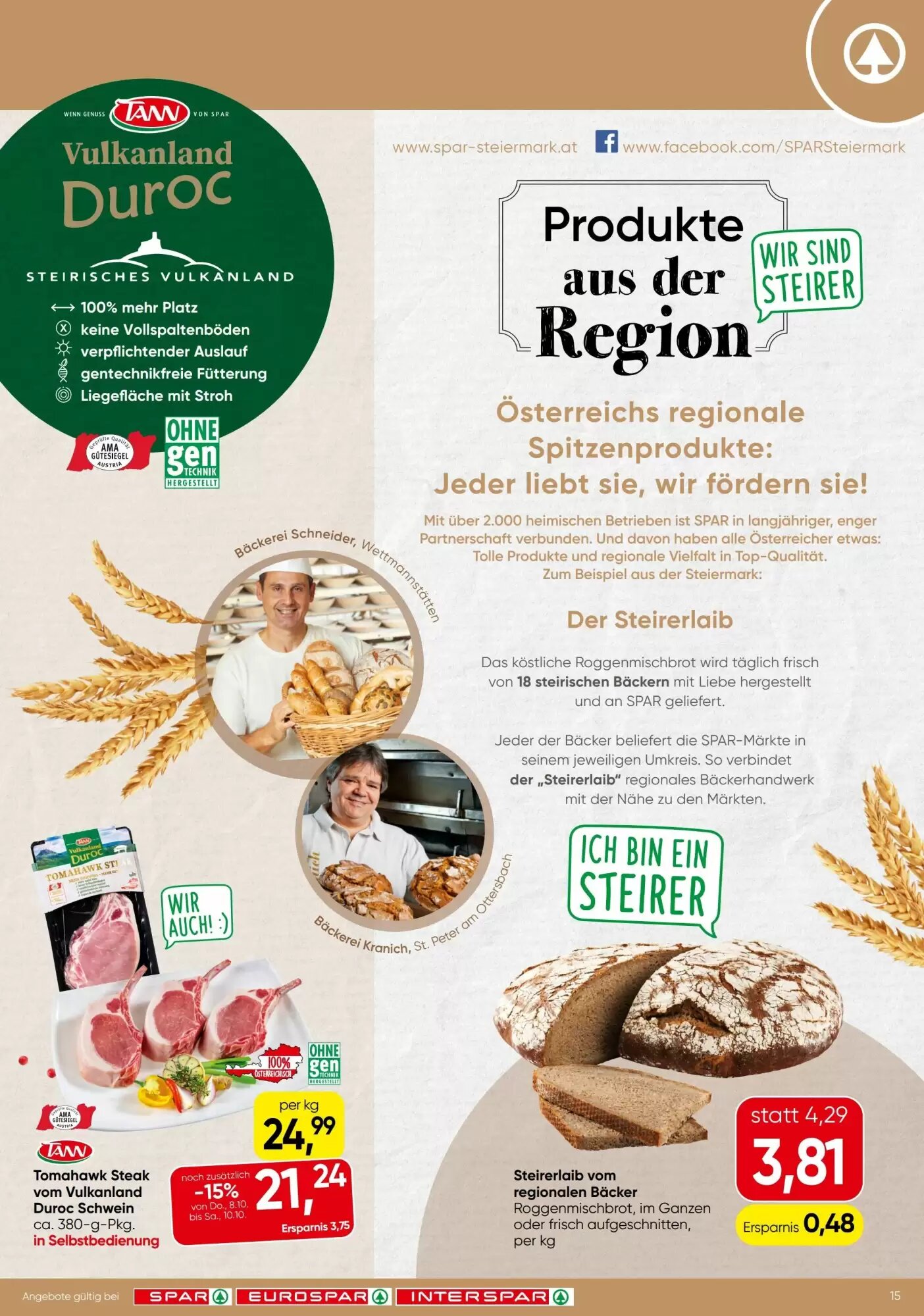 Eurospar Flugblatt (ab 08.10.2026) - Angebote und Prospekt - Seite 15