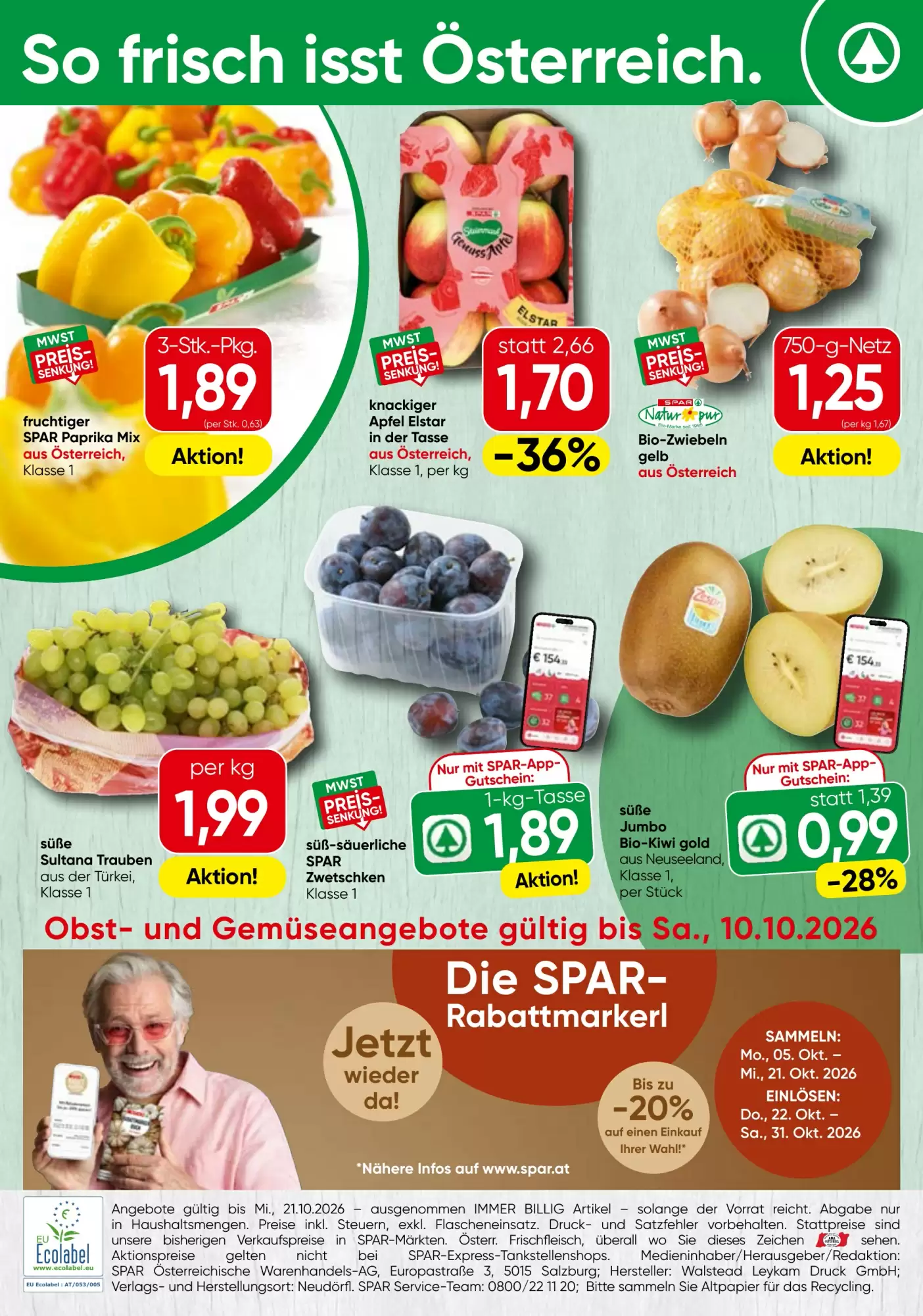 Strasser Markt Flugblatt (ab 08.10.2026) - Angebote und Prospekt - Seite 20