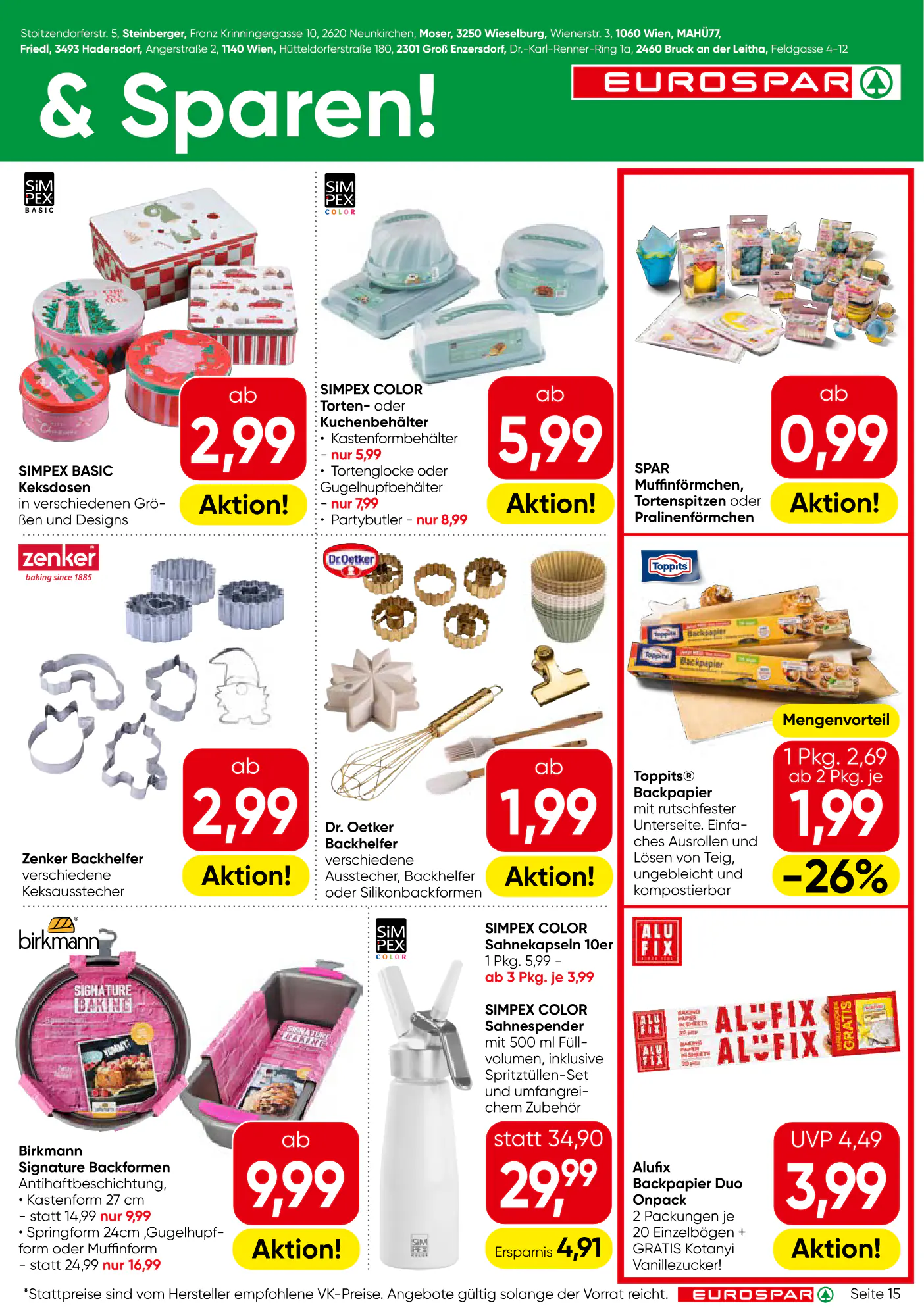 Eurospar Flugblatt (ab 08.10.2026) - Angebote und Prospekt - Seite 15