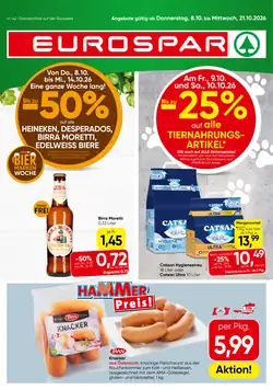 Eurospar Flugblatt (ab 08.10.2026) - Angebote und Prospekt