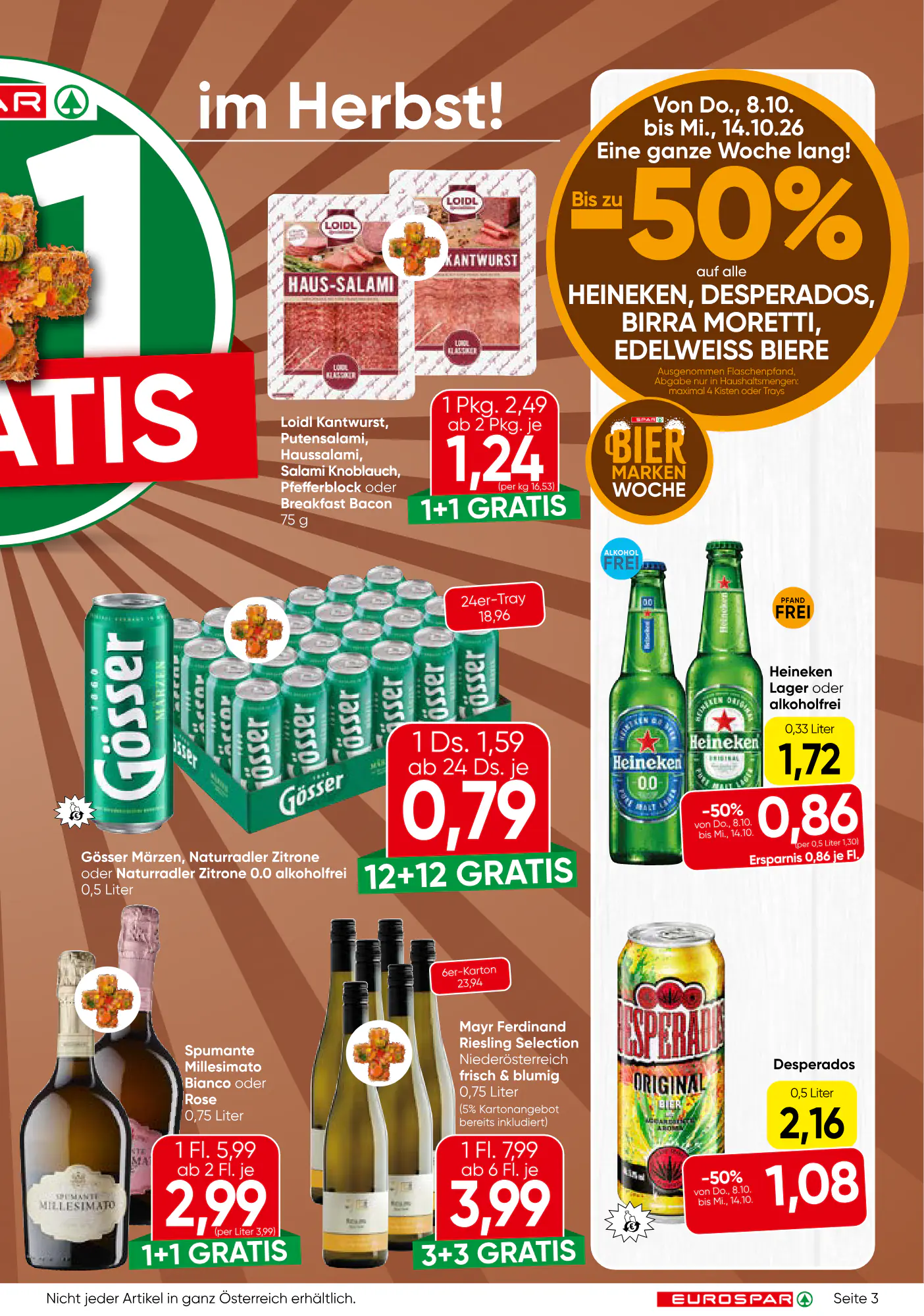 Eurospar Flugblatt (ab 08.10.2026) - Angebote und Prospekt - Seite 3