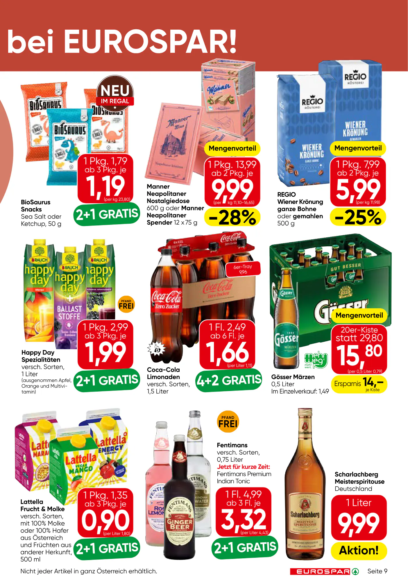Eurospar Flugblatt (ab 08.10.2026) - Angebote und Prospekt - Seite 9