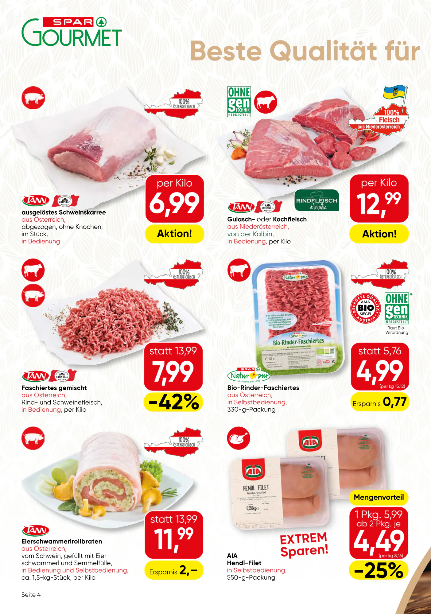 SPAR Gourmet Flugblatt (ab 08.10.2026) - Angebote und Prospekt - Seite 4