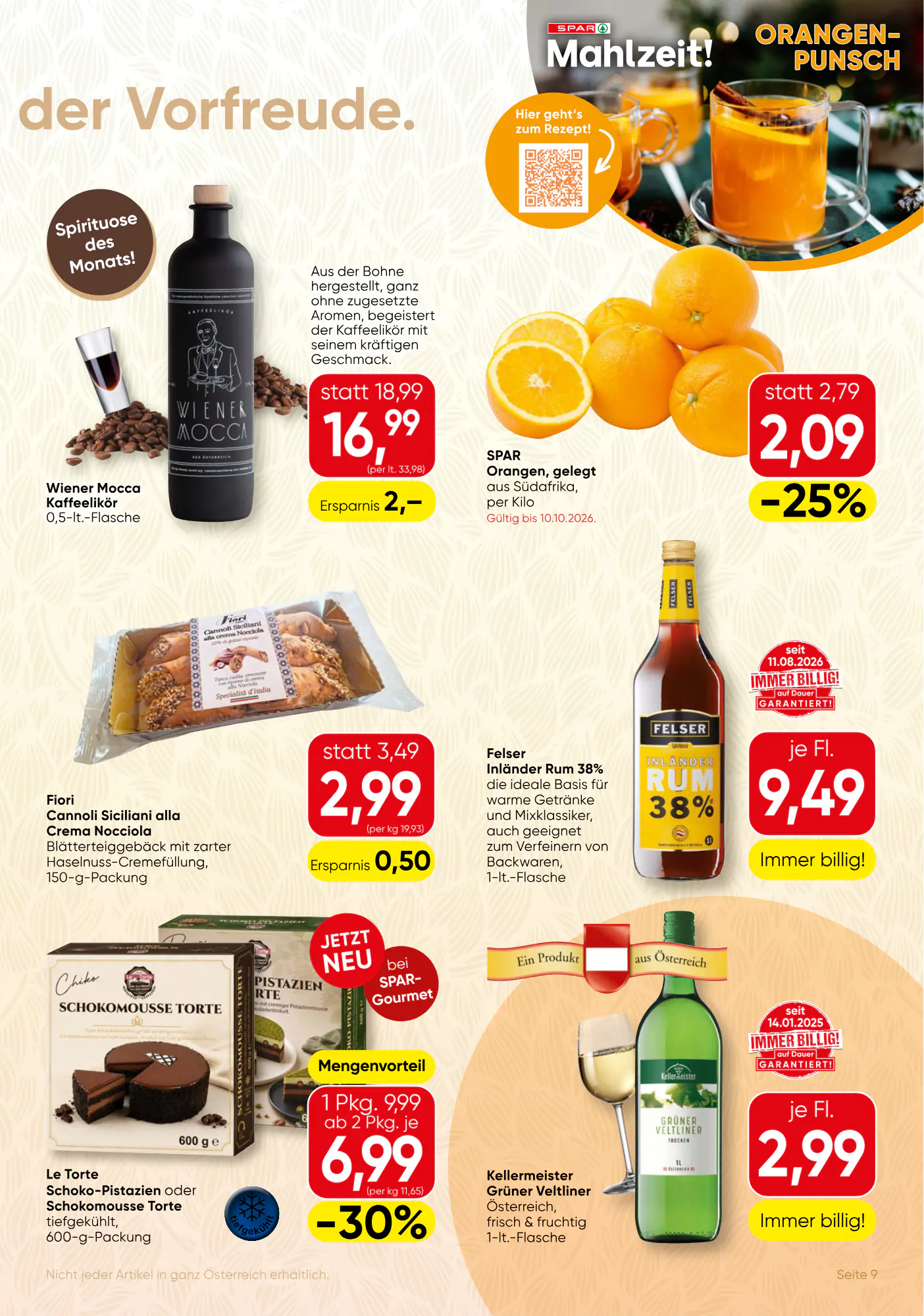SPAR Gourmet Flugblatt (ab 08.10.2026) - Angebote und Prospekt - Seite 9