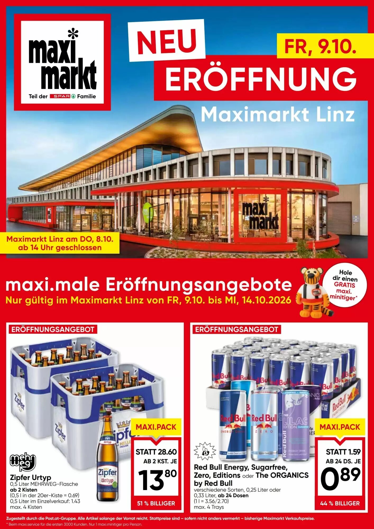 Maximarkt Flugblatt (ab 09.10.2026) - Angebote und Prospekt - Seite 1