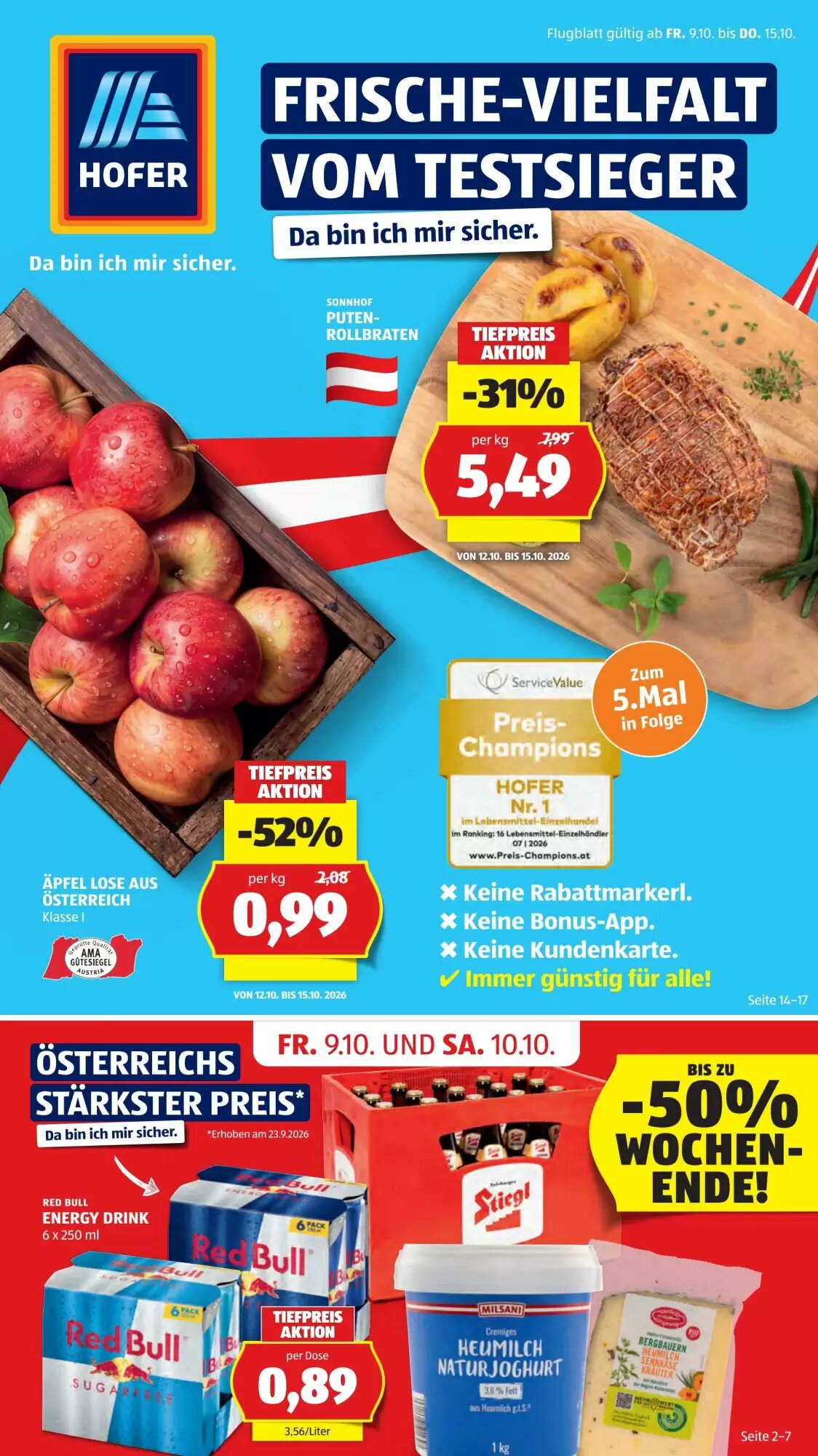 Hofer Flugblatt (ab 09.10.2026) - Angebote und Prospekt - Seite 1