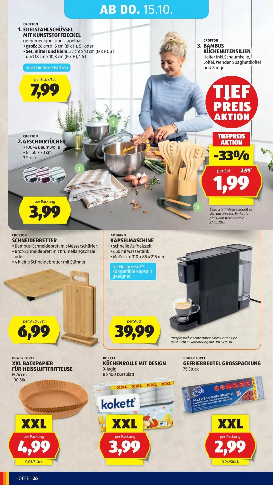 Hofer Flugblatt (ab 09.10.2026) - Angebote und Prospekt - Seite 36